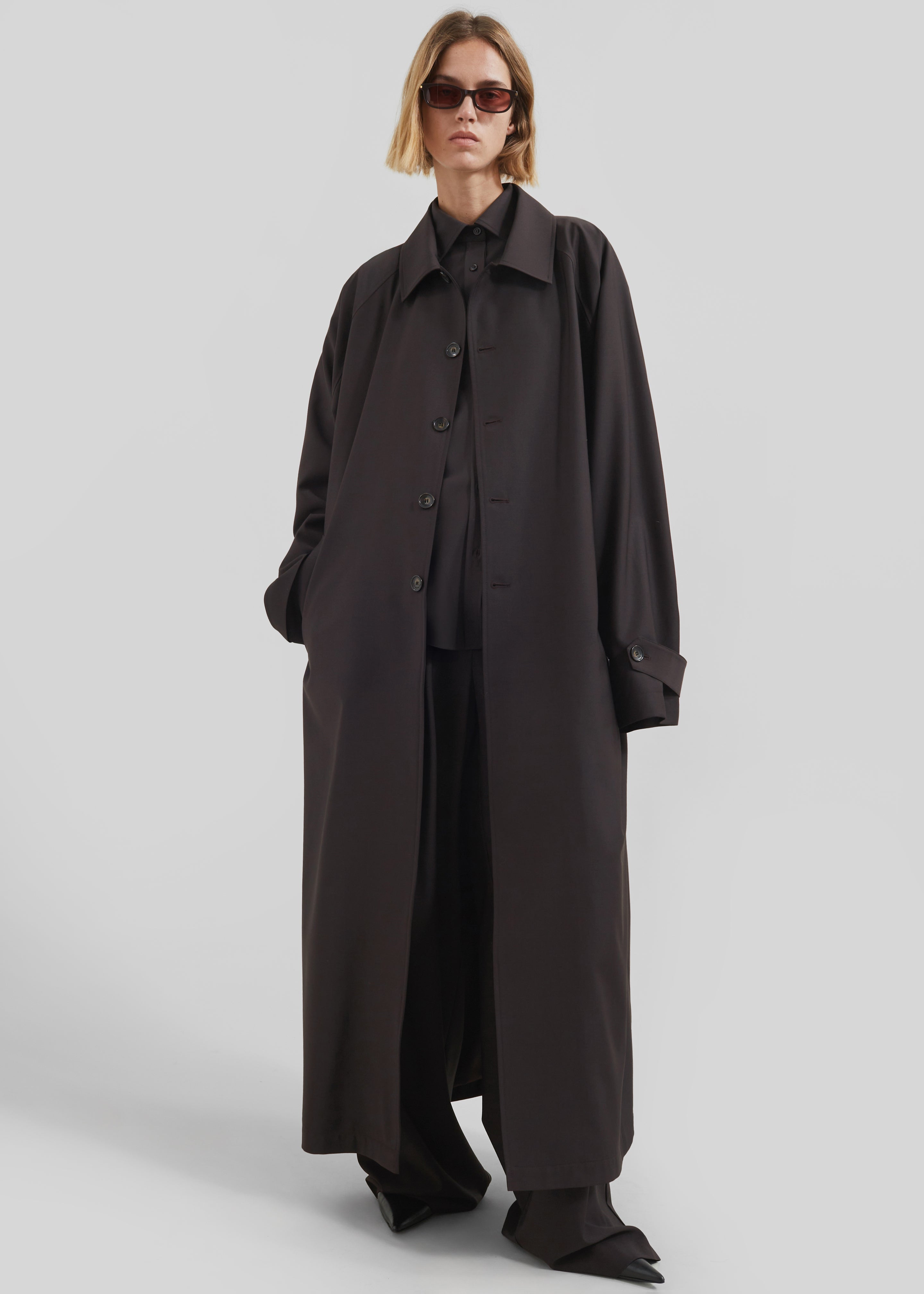 Shay Trench Coat - Brown - 7