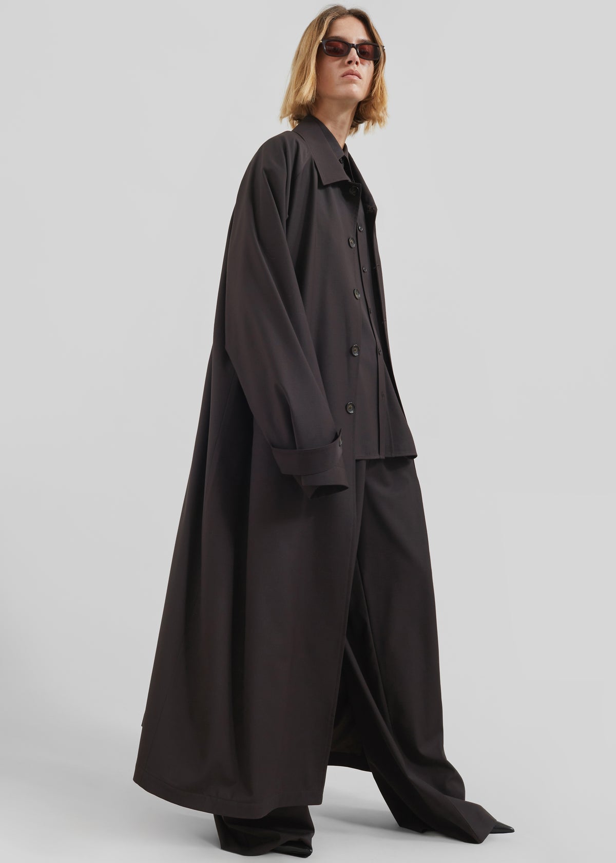 Shay Trench Coat - Brown - 4