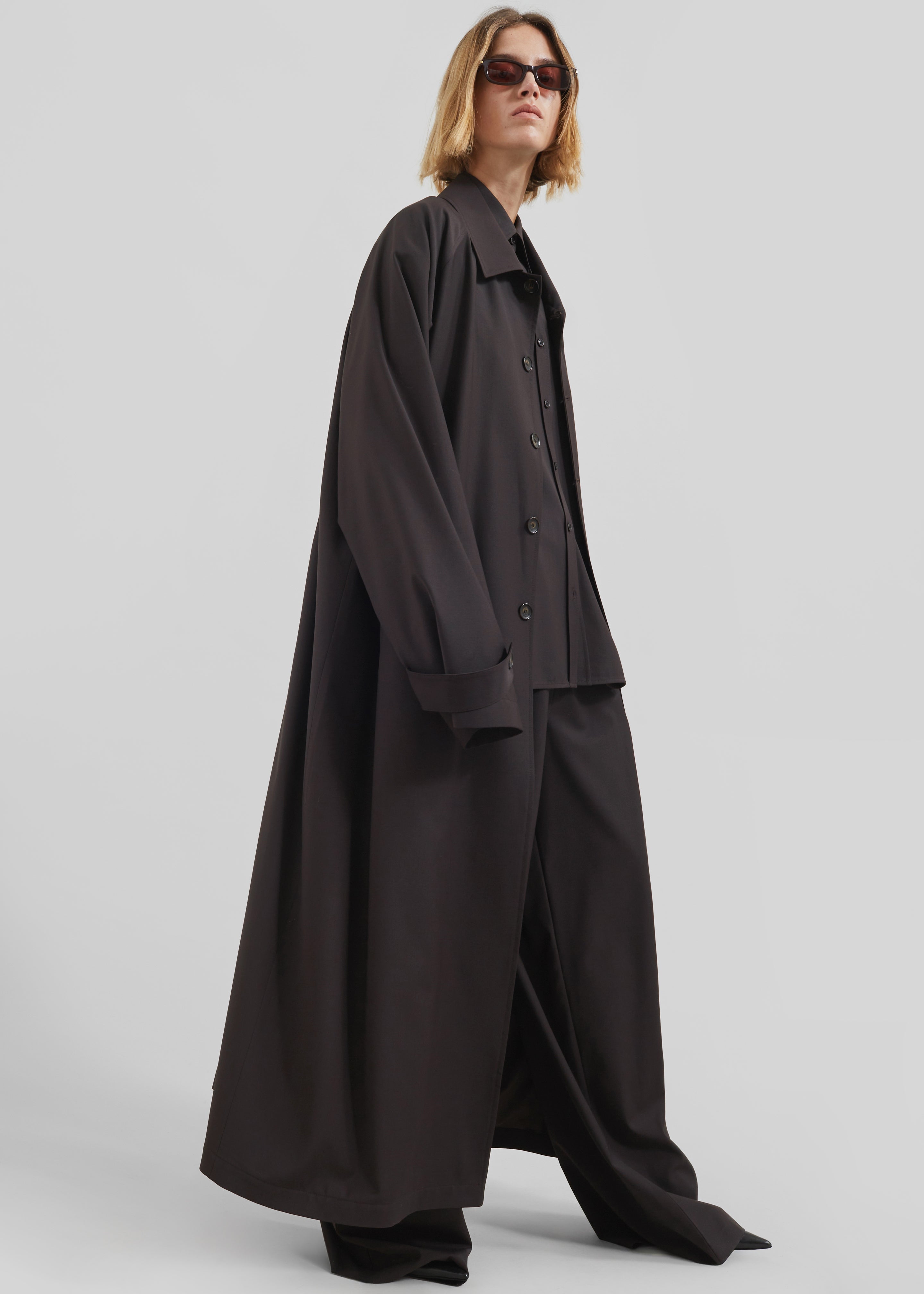 Shay Trench Coat - Brown - 4