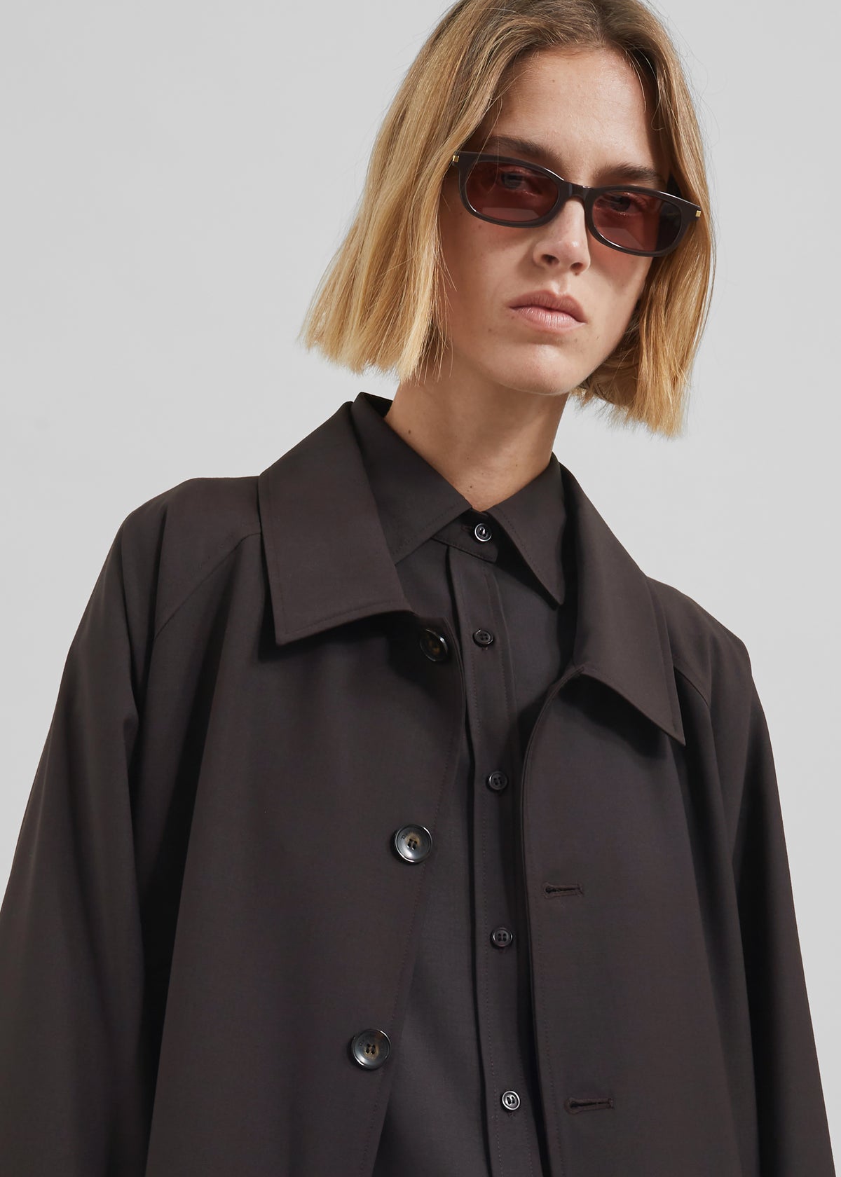 Shay Trench Coat - Brown - 5