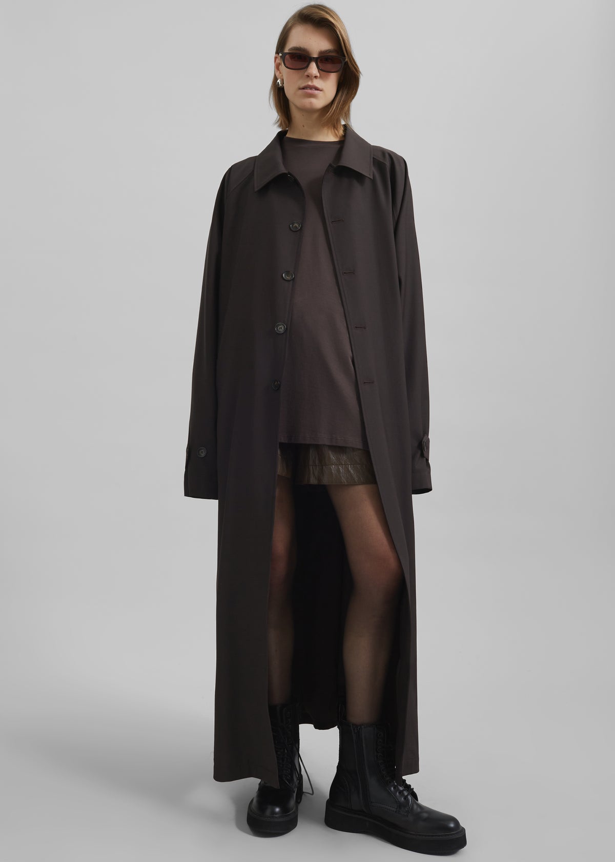 Shay Trench Coat - Brown - 6