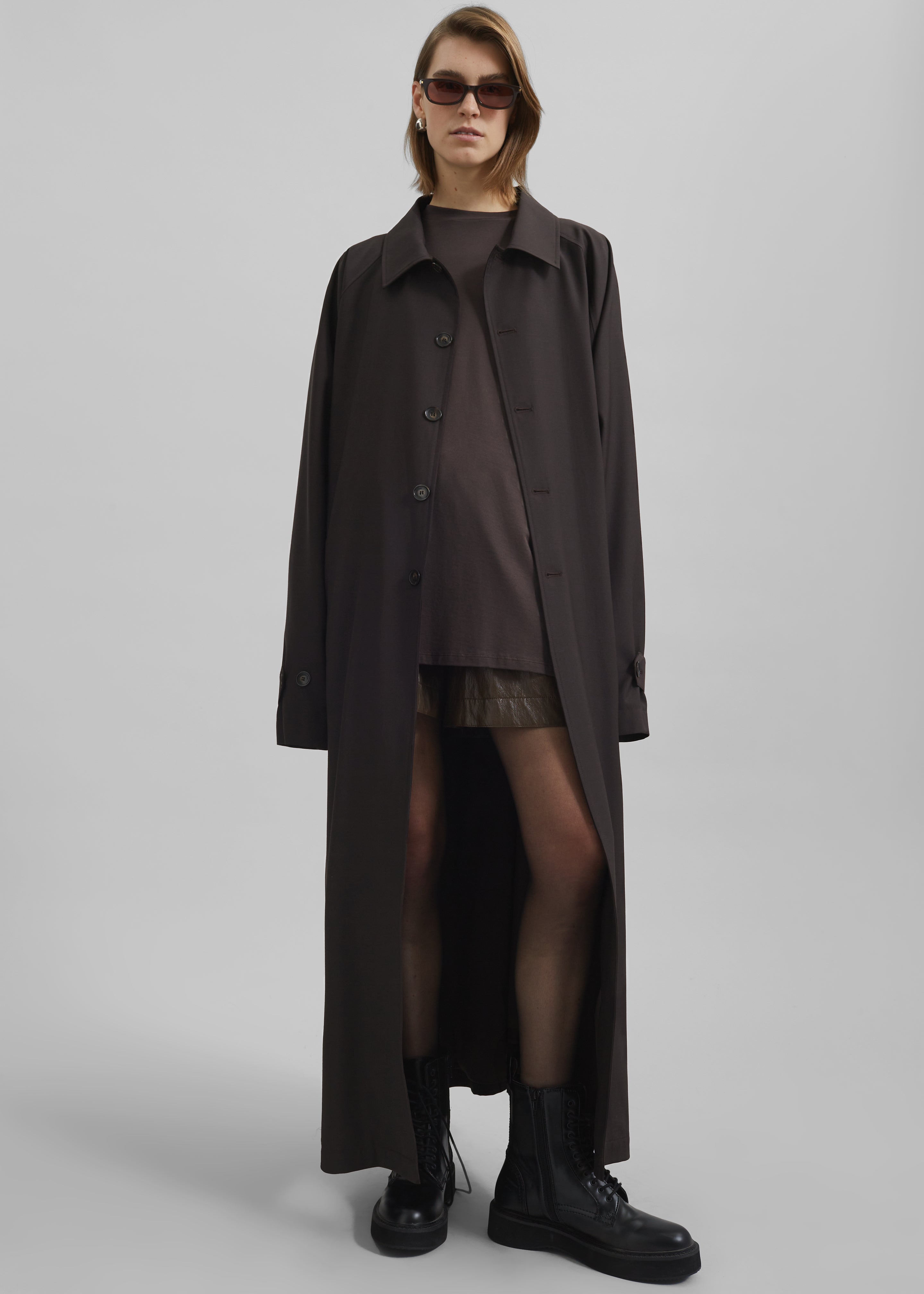Shay Trench Coat - Brown - 6