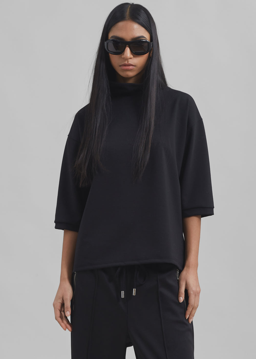 Shiloh Oversized Top - Black