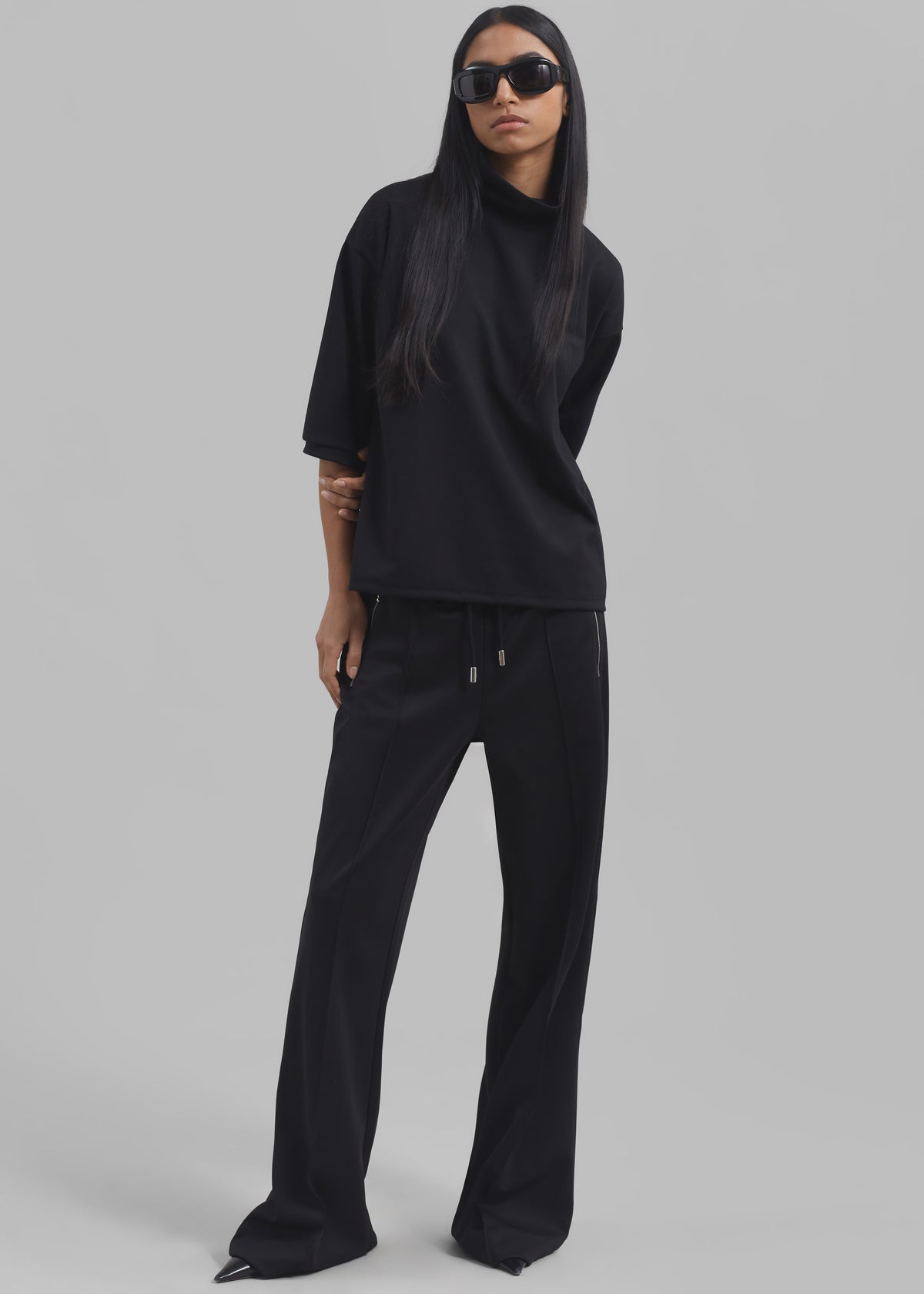 Shiloh Oversized Top - Black - 5
