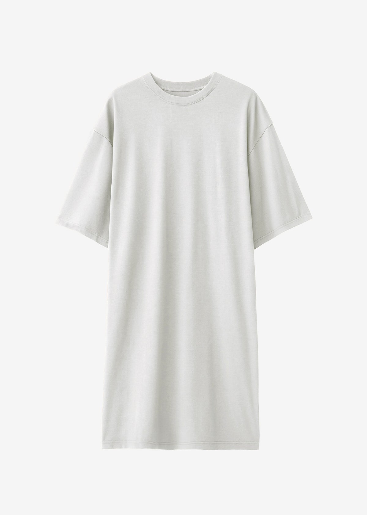 Sian Oversized T-Shirt Dress - Slate Grey - 7