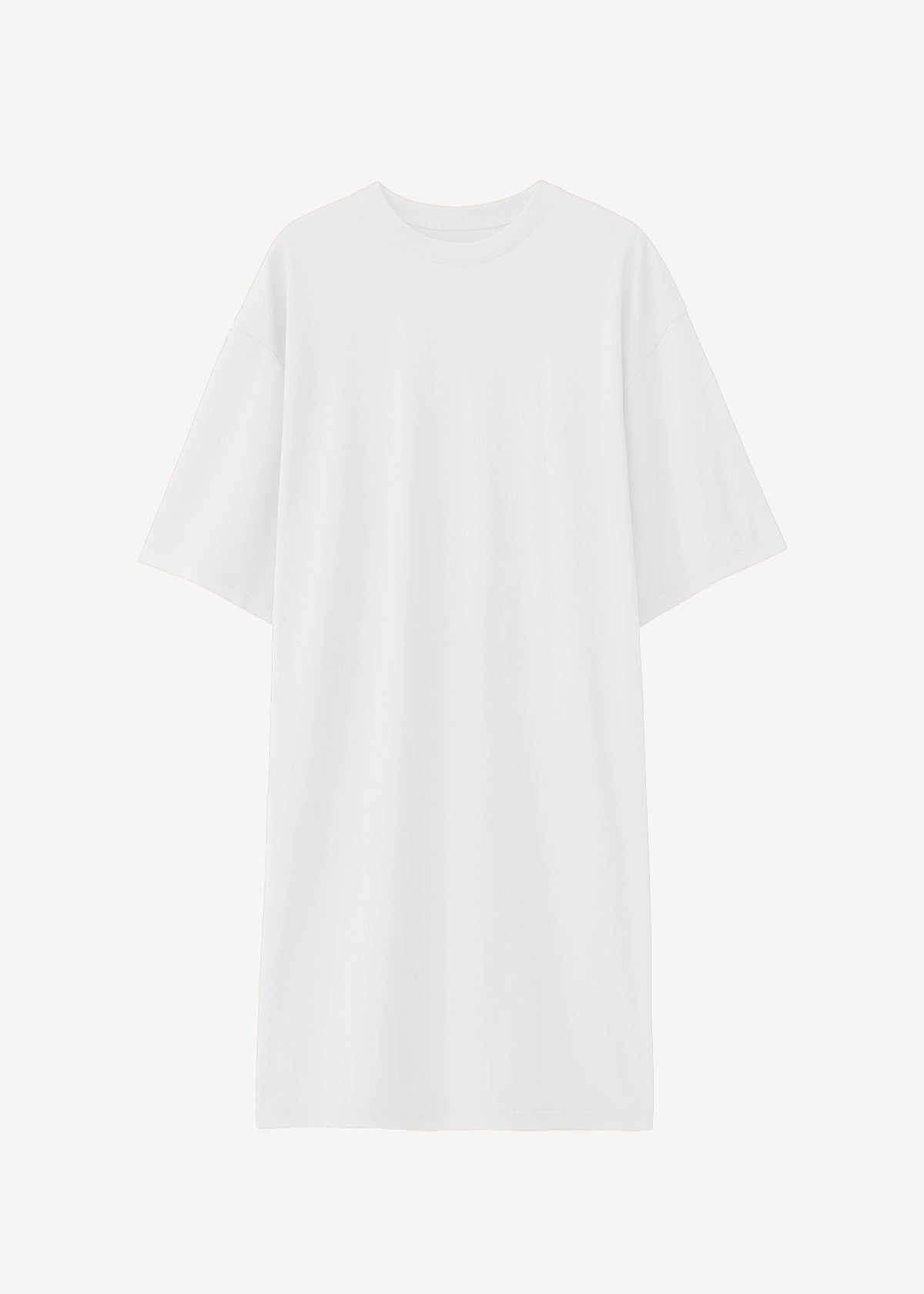 Sian Oversized T-Shirt Dress - White - 6