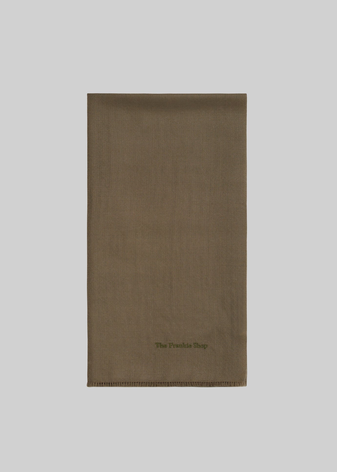 Dorset Cashmere Scarf - Khaki - 1