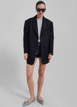 Silas Oversized Wool Blazer - Black