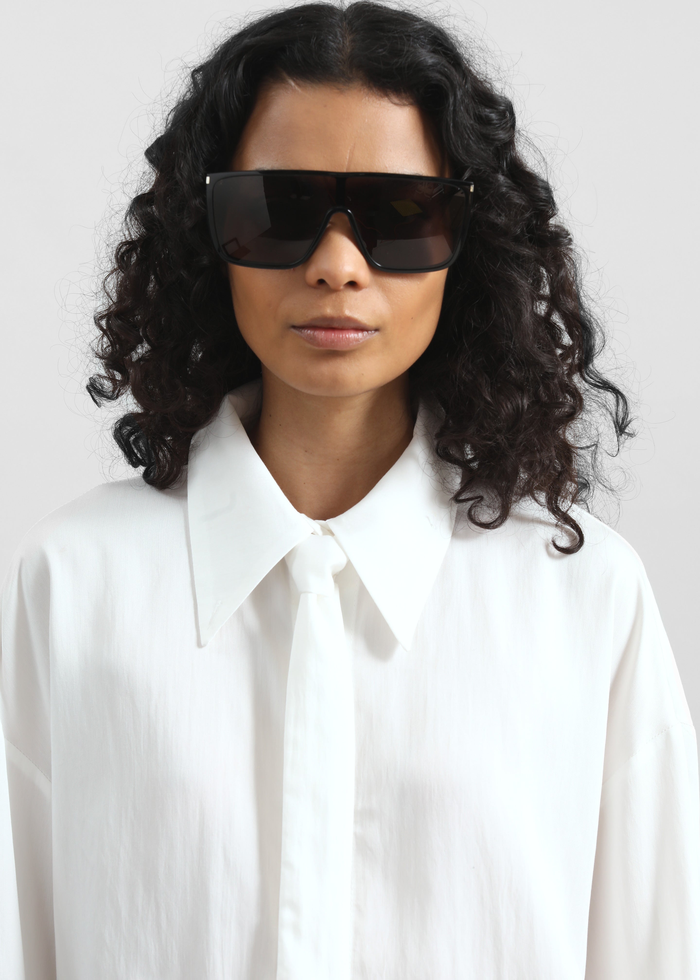 Silvan Neck Tie Shirt - White - 3