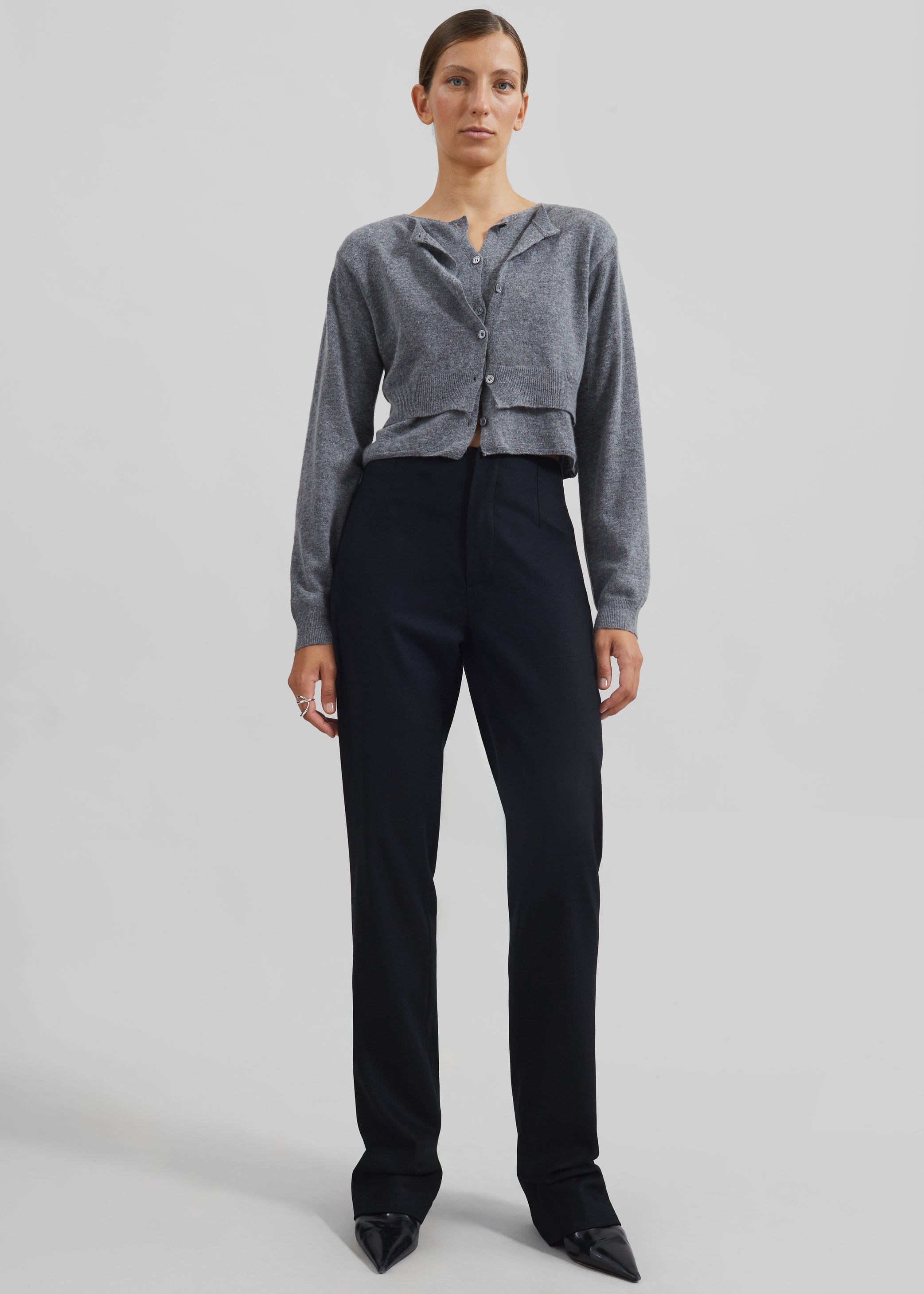 Shop the look image for Simi Layered Cardigan - Grey