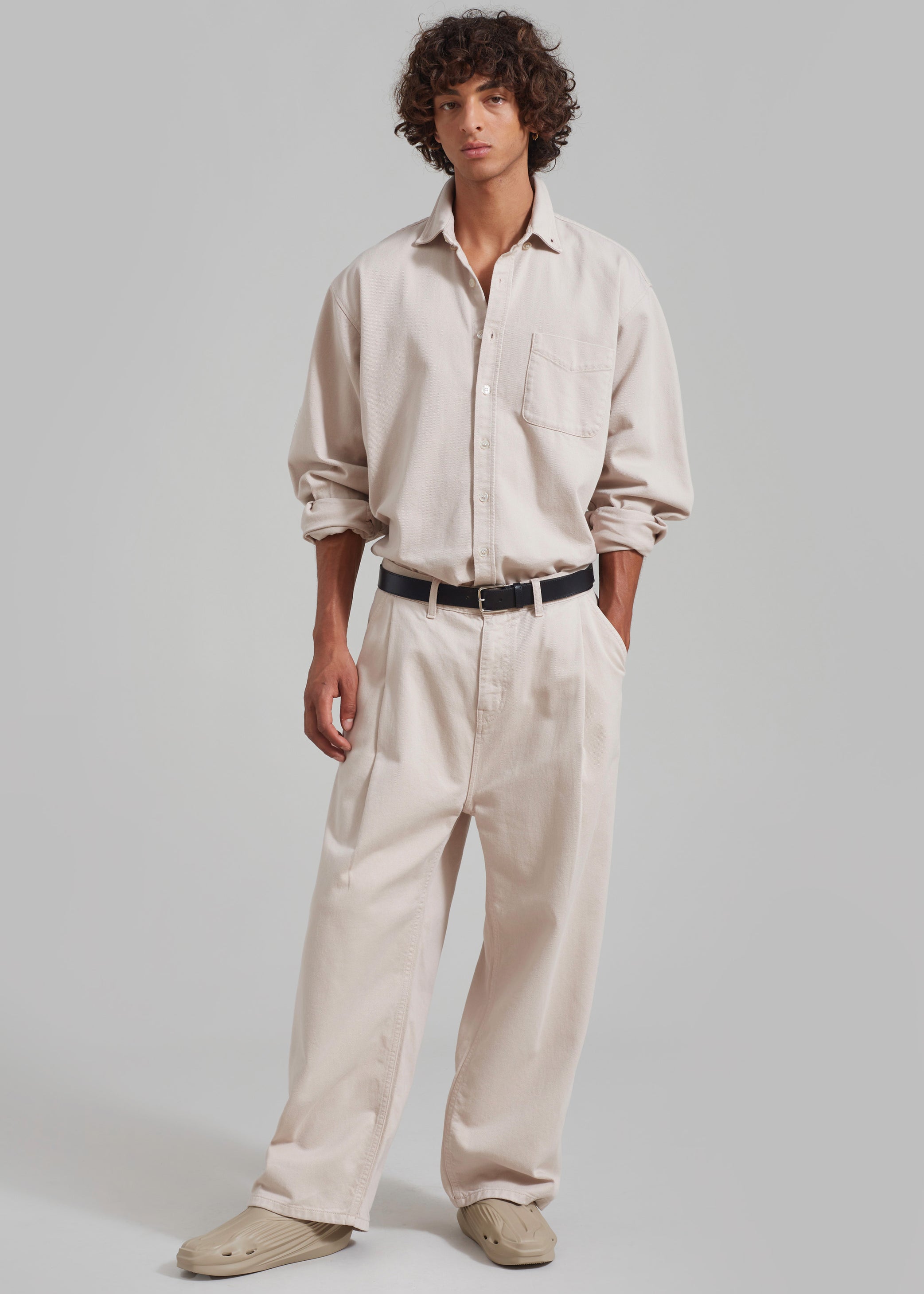 Shop the look image for Sinclair Denim Shirt - Natural