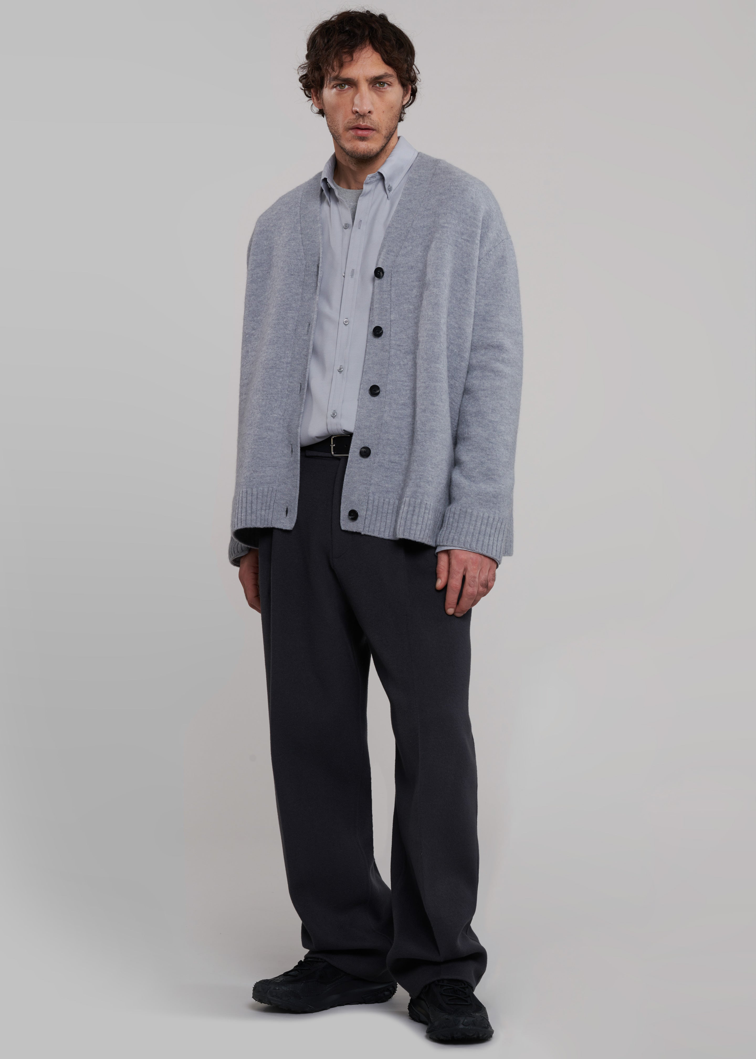 Sinclair Oxford Shirt - Grey – The Frankie Shop