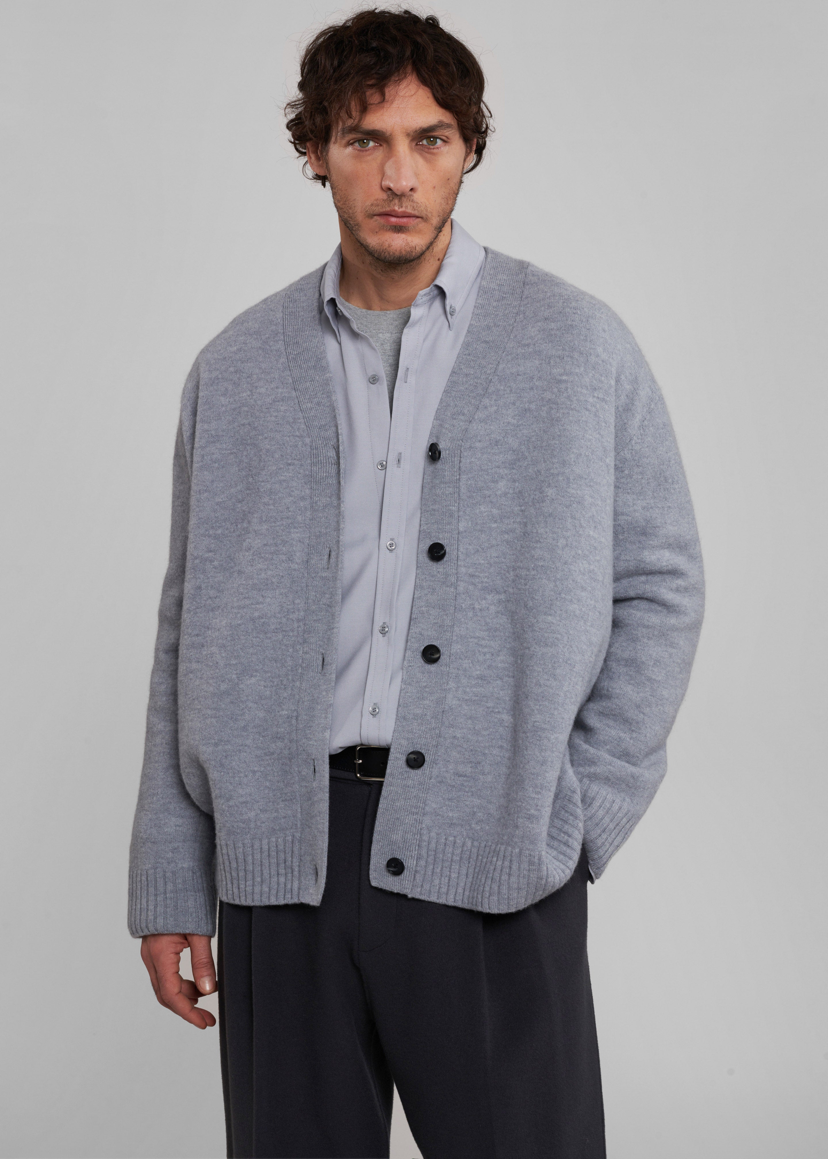 Sinclair Oxford Shirt - Grey – The Frankie Shop