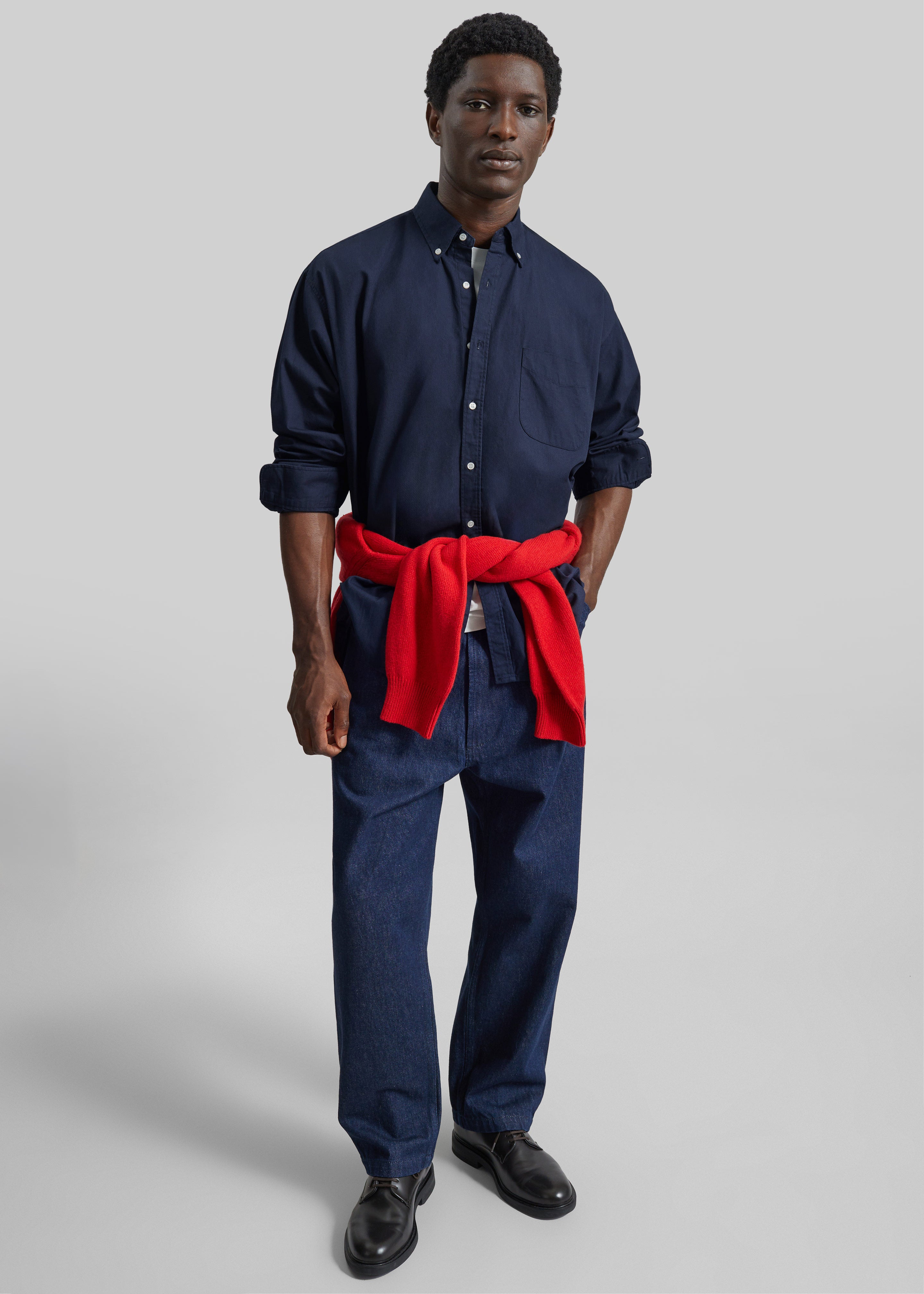 Sinclair Shirt - Navy – The Frankie Shop