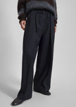 Sirsa Double Belt Loop Trousers - Black Plaid
