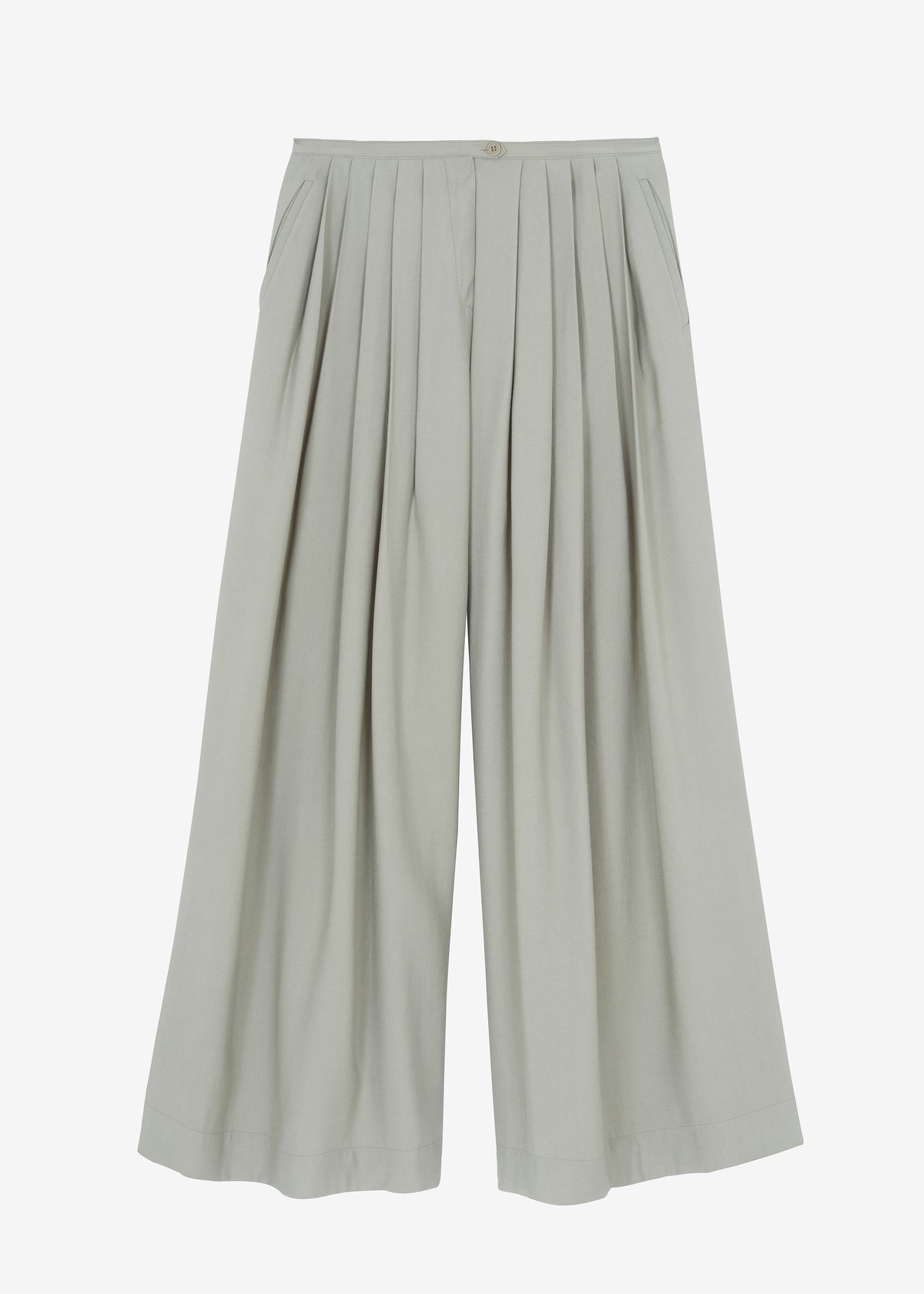 Sloane Wide Leg Trousers - Grey - 14