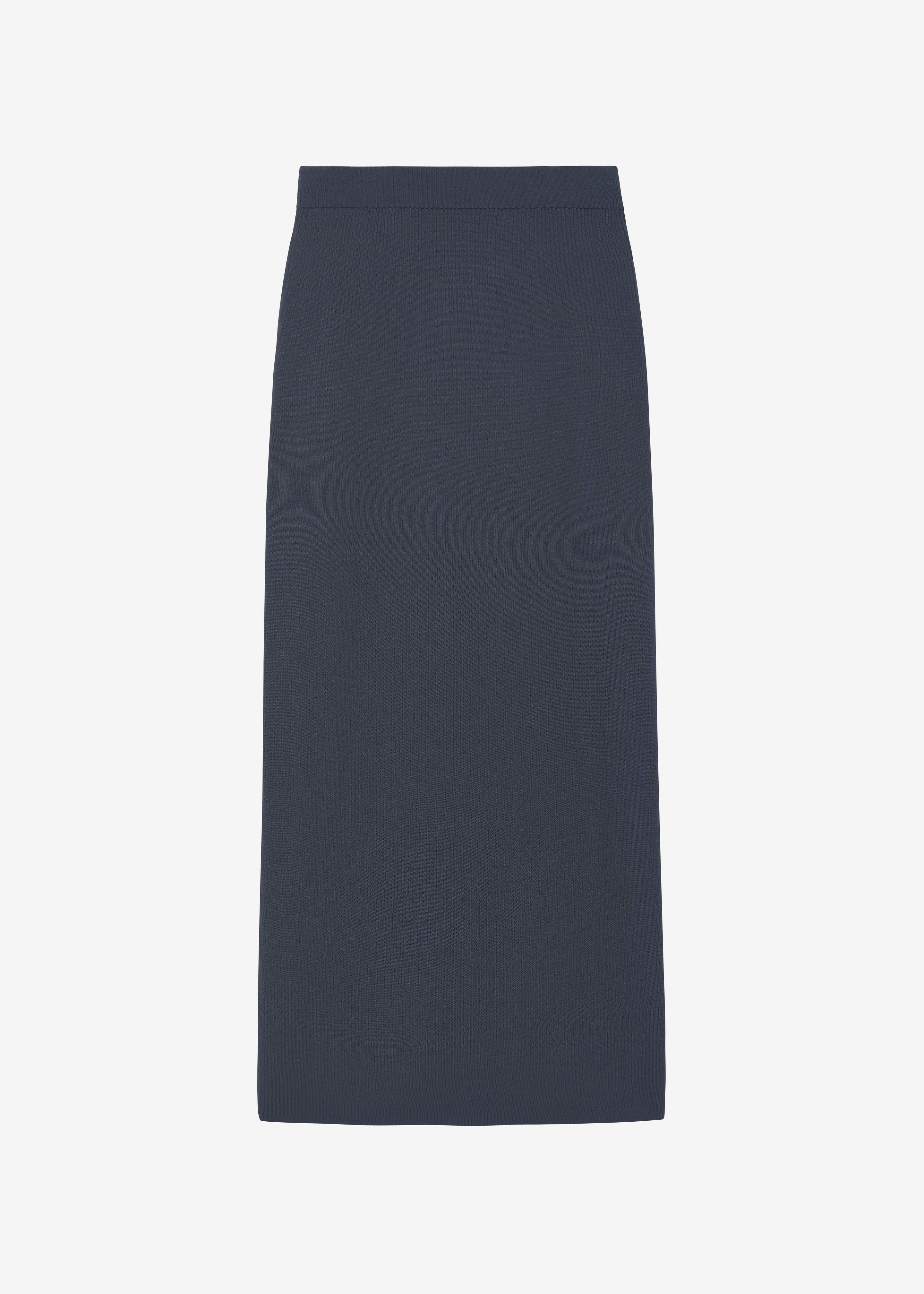 Solange Knit Pencil Skirt - Grey - 12