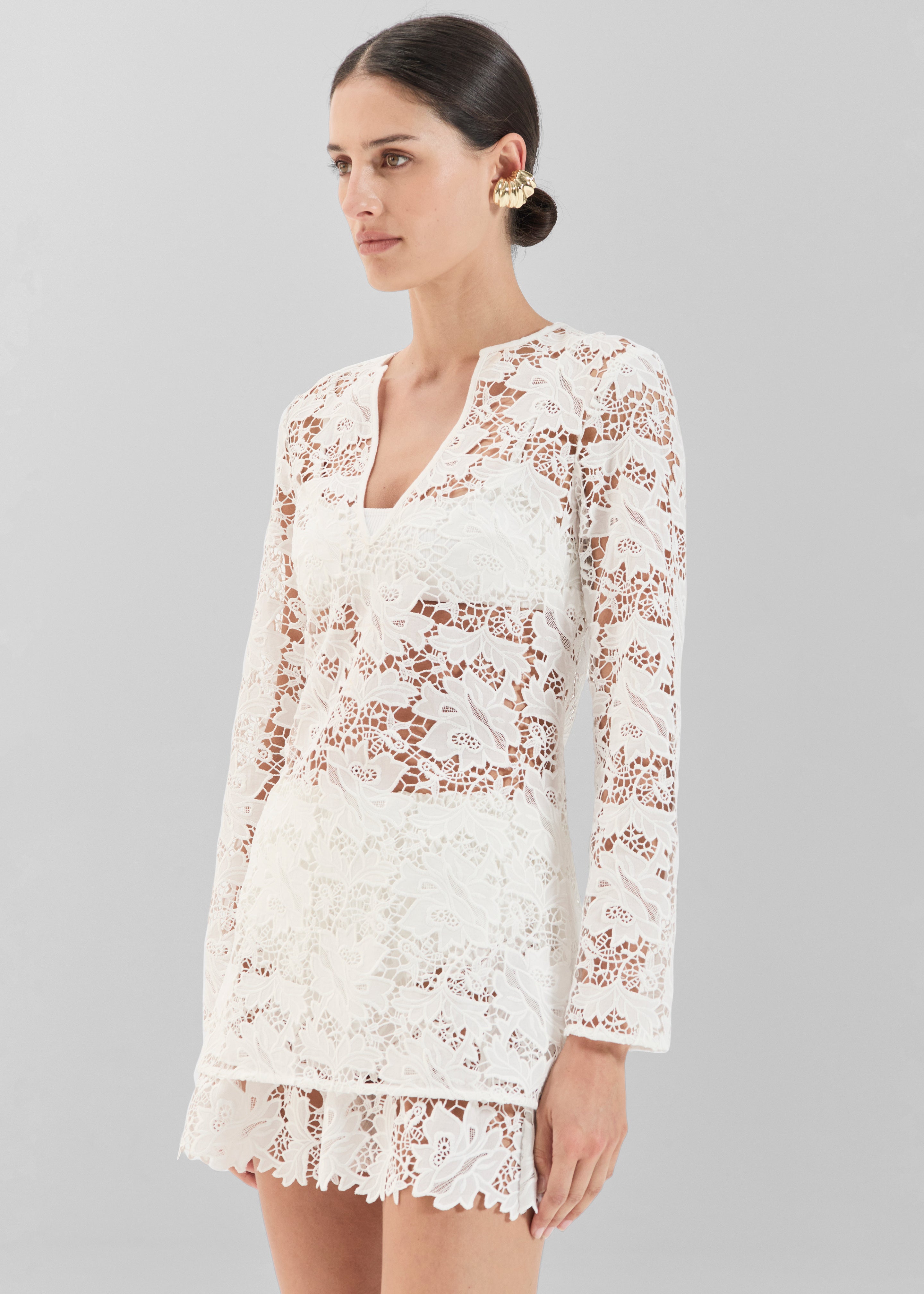 Solaqua Daphne Tunic - Ivory - 4
