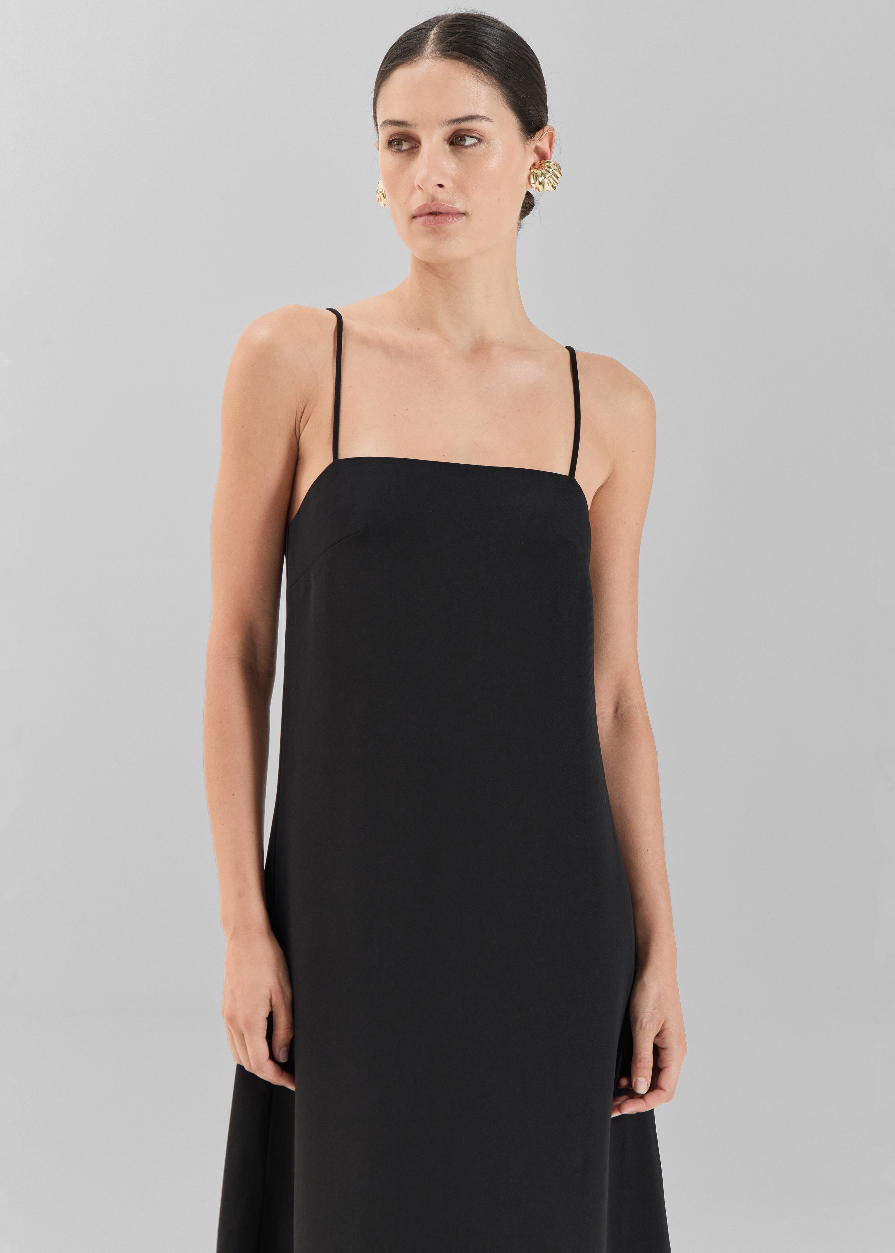Solaqua Camilla Dress - Noir The Frankie Shop Solaqua Camilla Dress - Noir The Frankie Shop