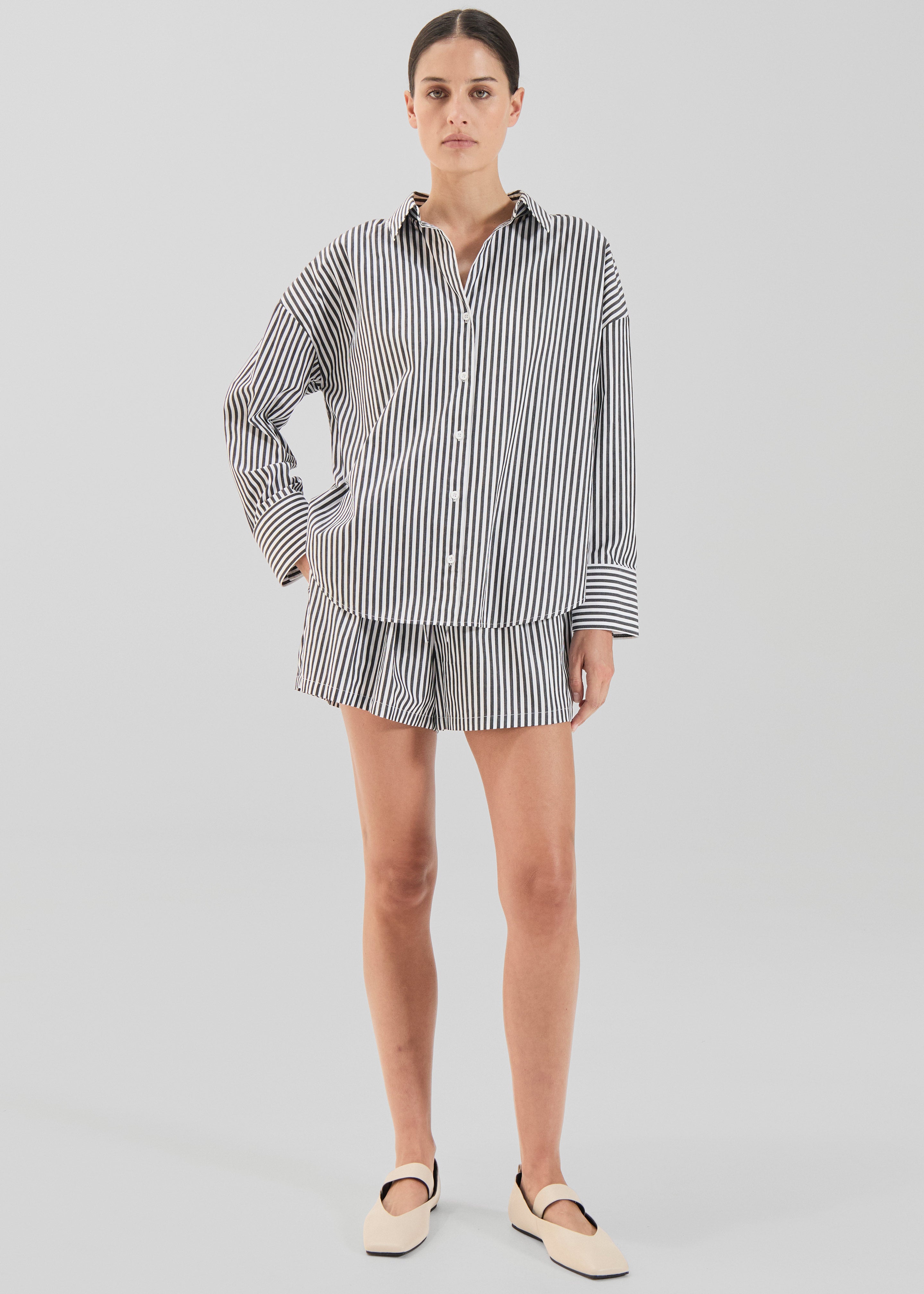 Solaqua Franca Shirt - Noir Stripe - 1