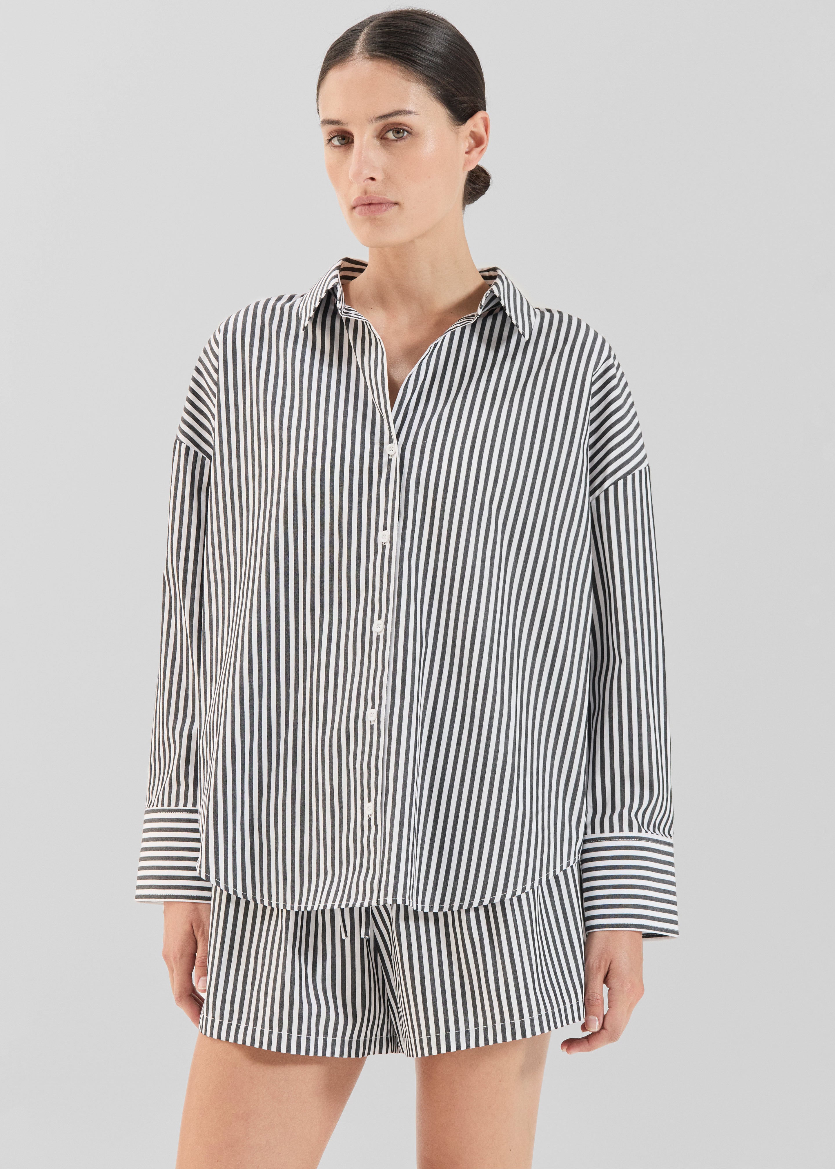Solaqua Franca Shirt - Noir Stripe - 3