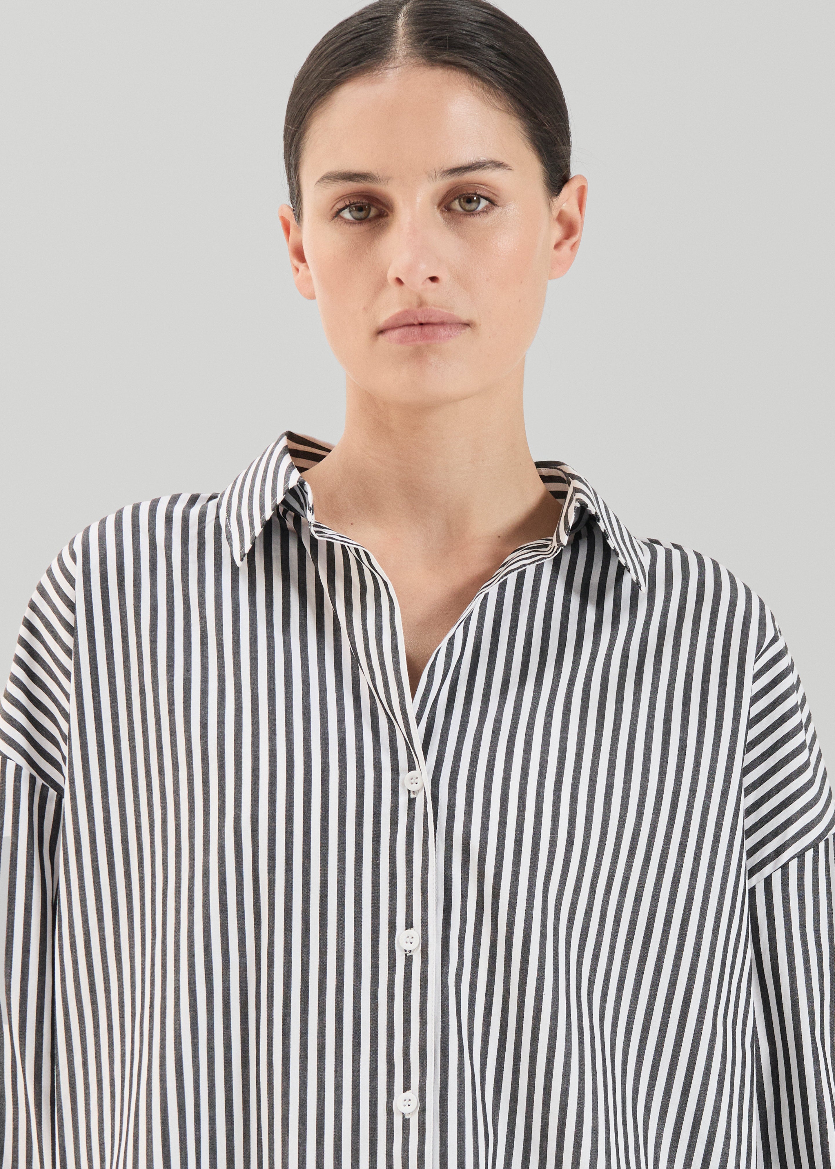 Solaqua Franca Shirt - Noir Stripe - 6