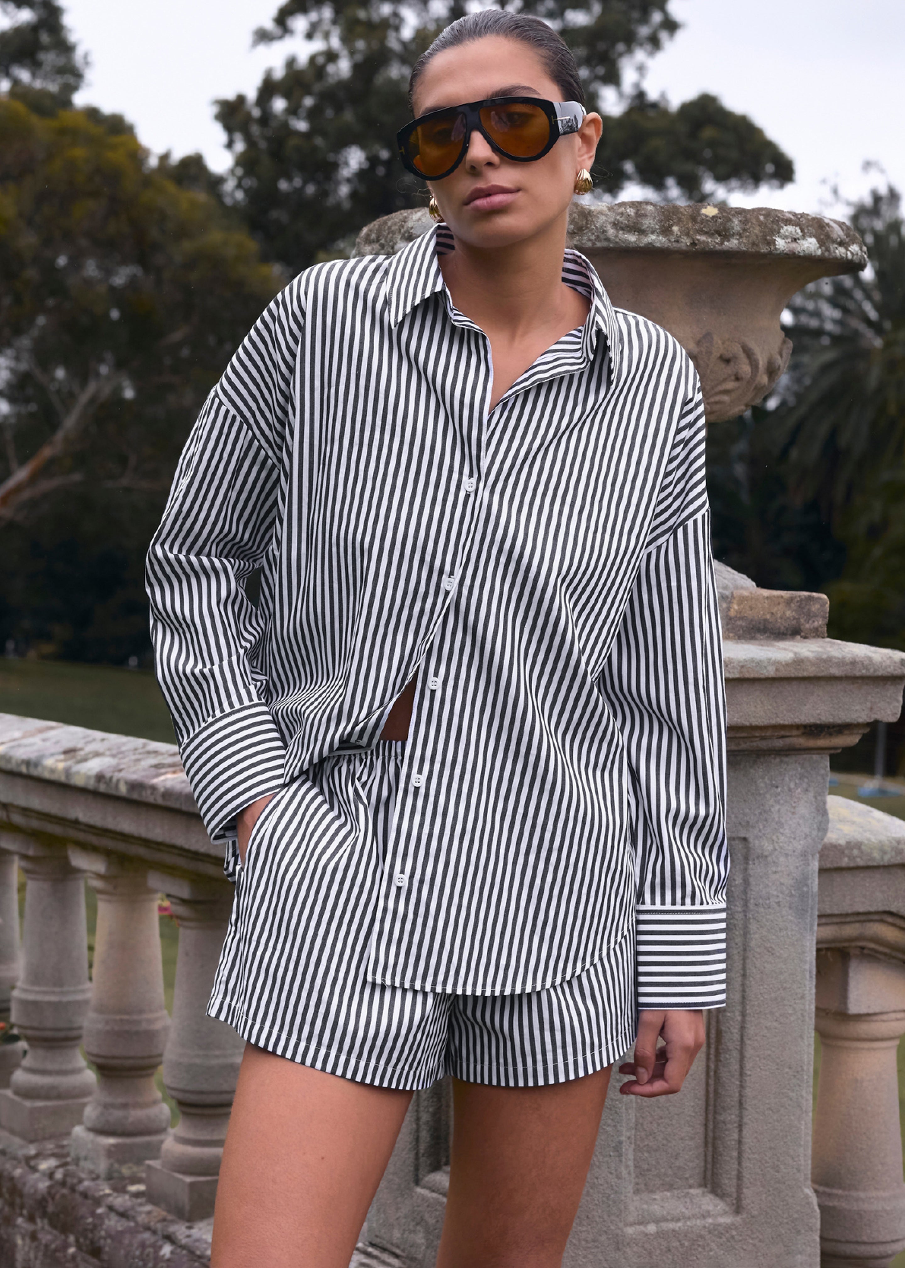 Solaqua Franca Shirt - Noir Stripe - 2