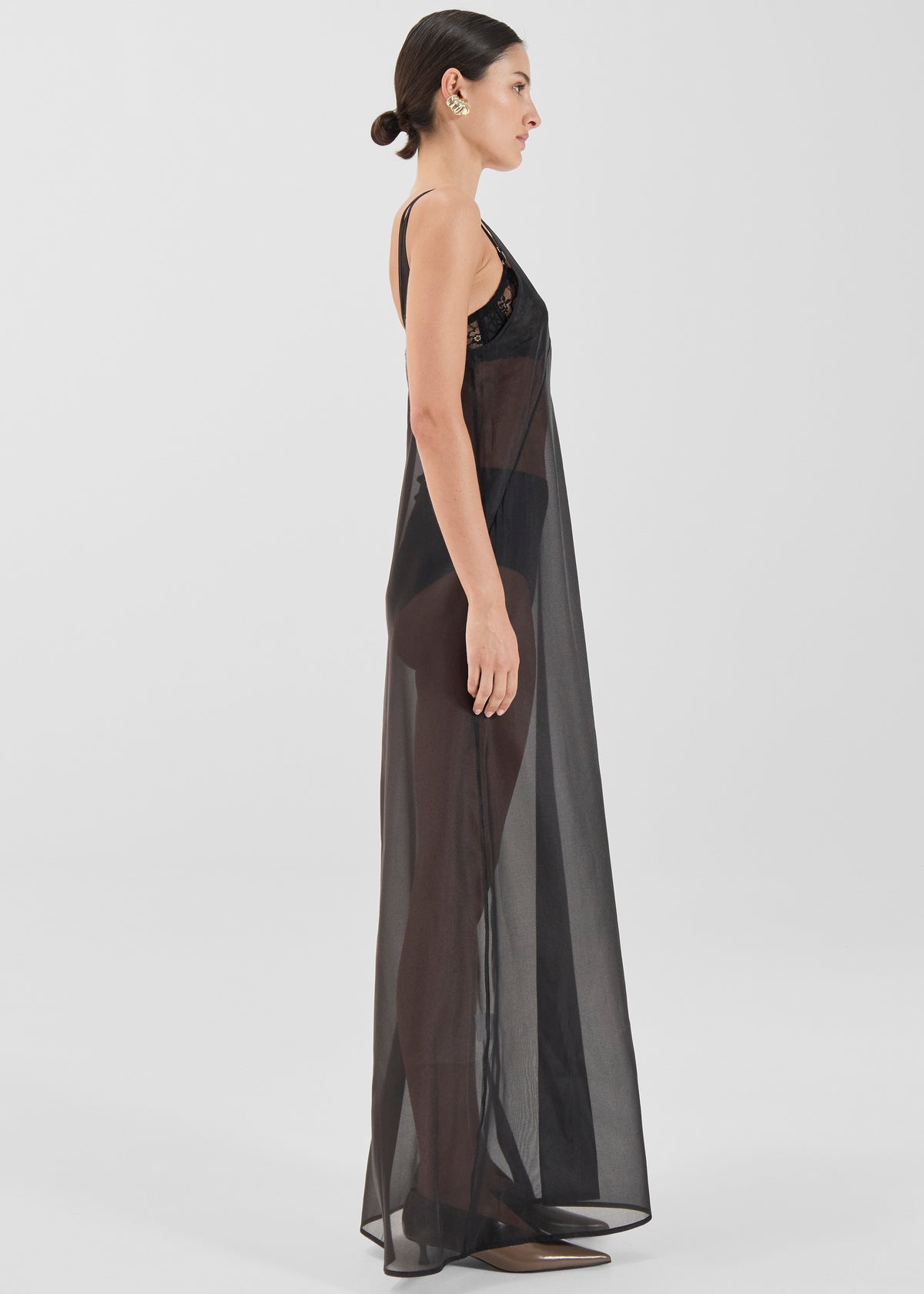 Solaqua Georgette Dress - Noir - 3