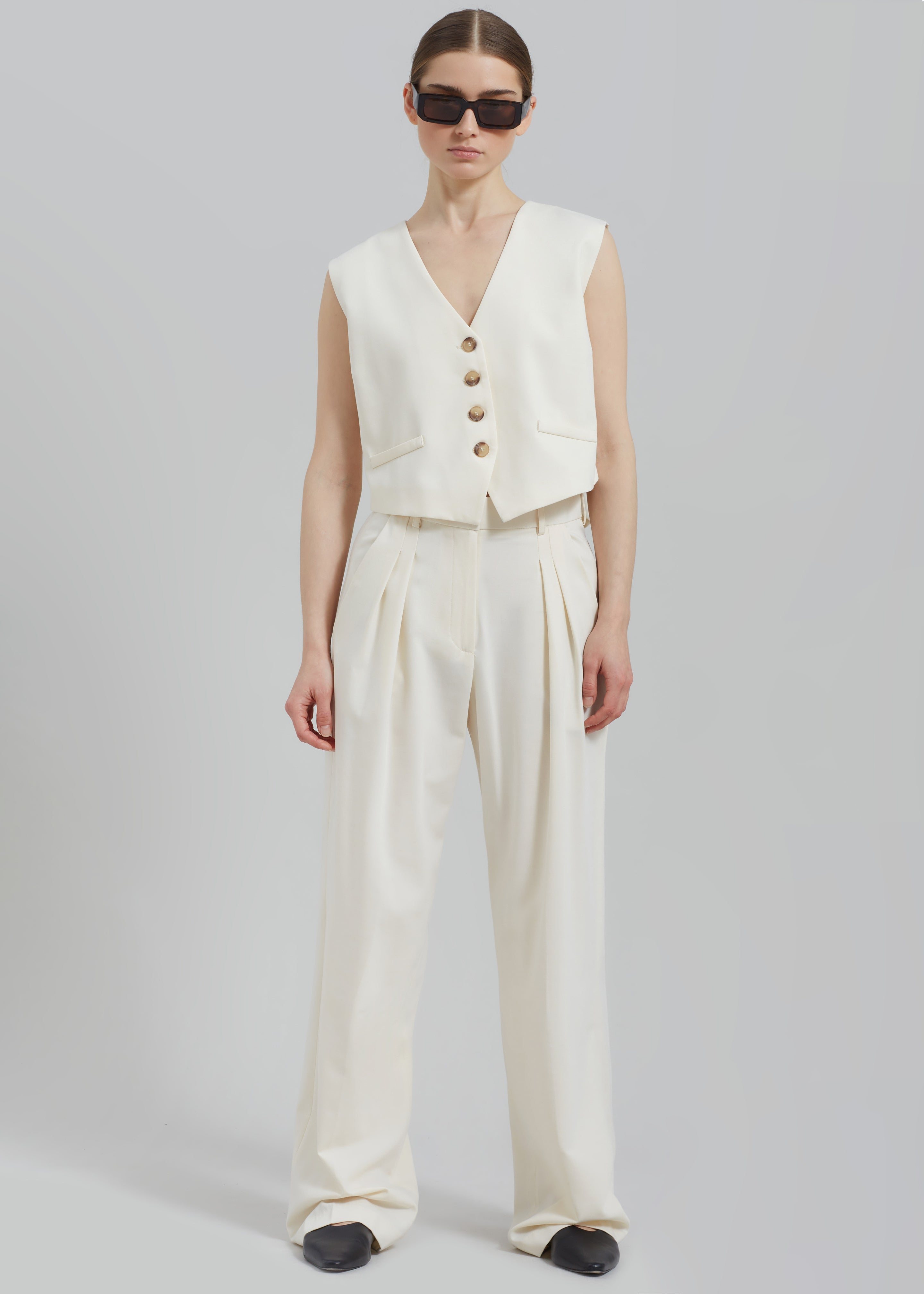 Solaqua The Leon Pants - Ivory - 1