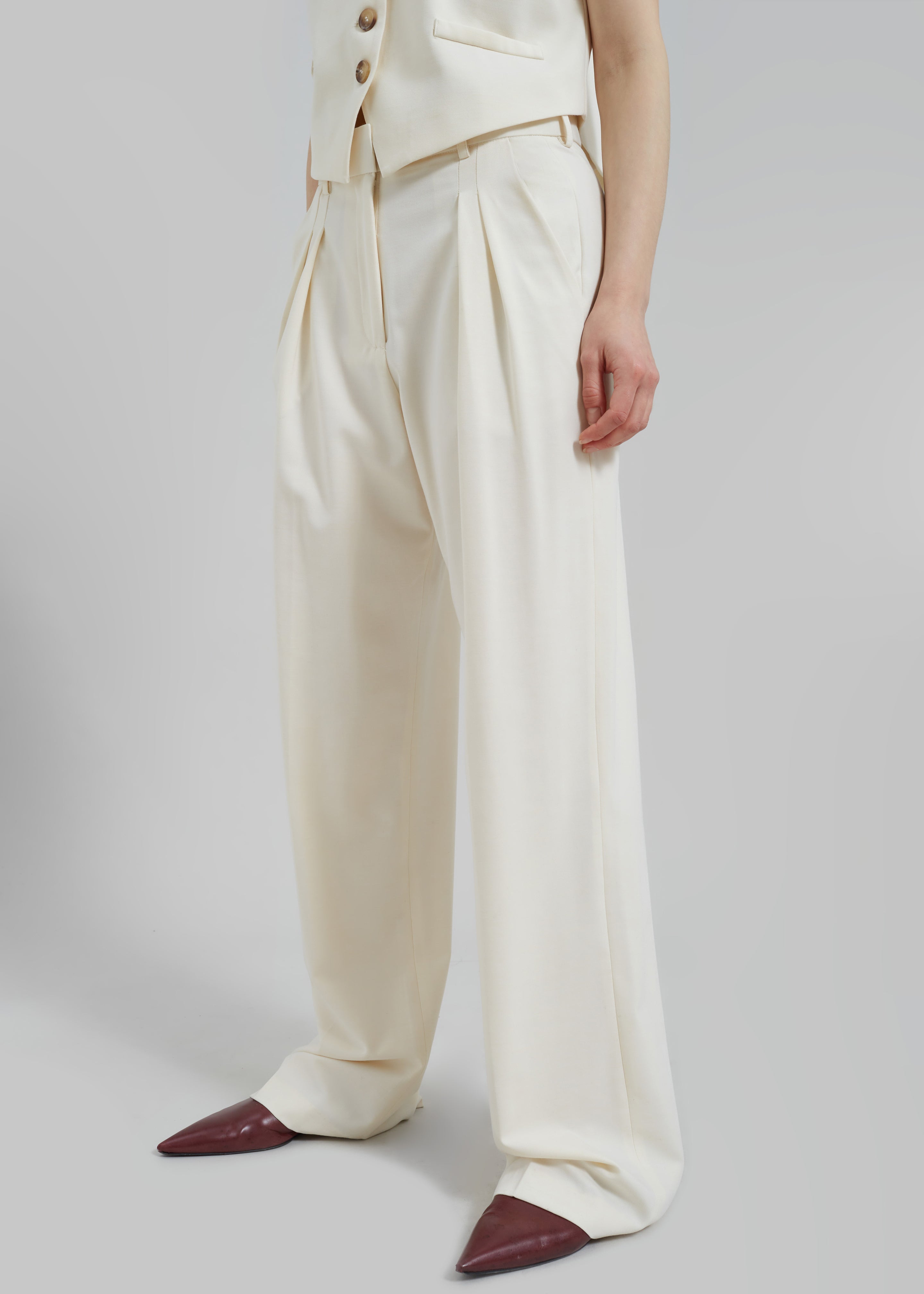 Solaqua The Leon Pants - Ivory - 2