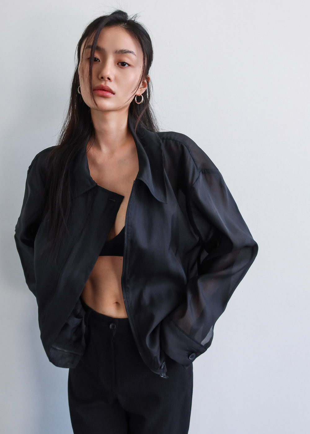 Soller Sheer Jacket - Black