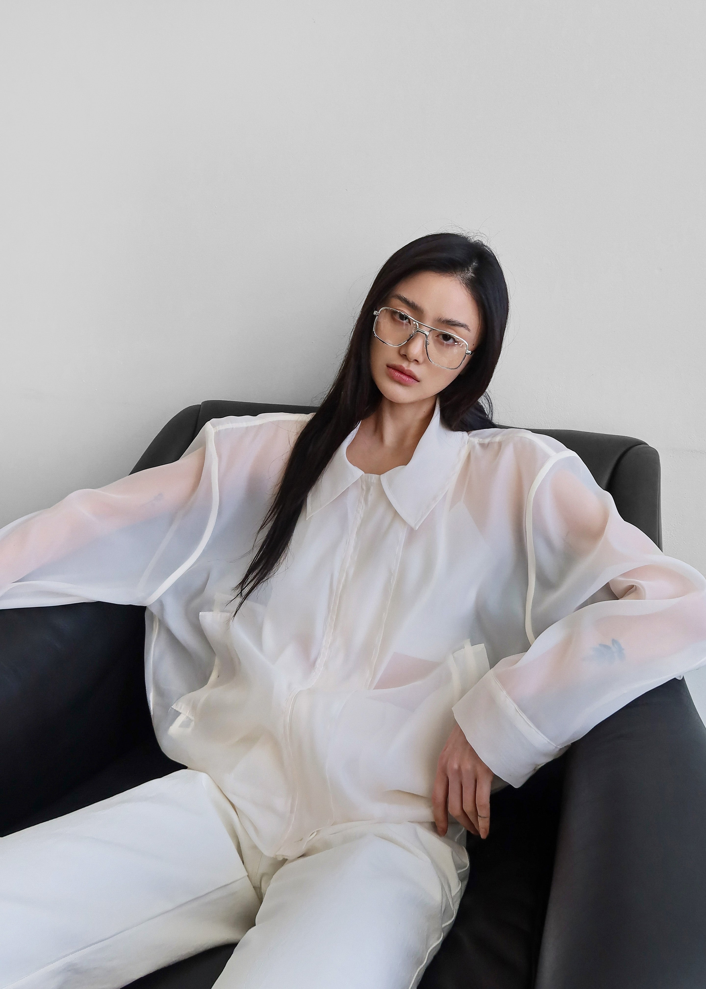 Soller Sheer Jacket - Ivory - 1