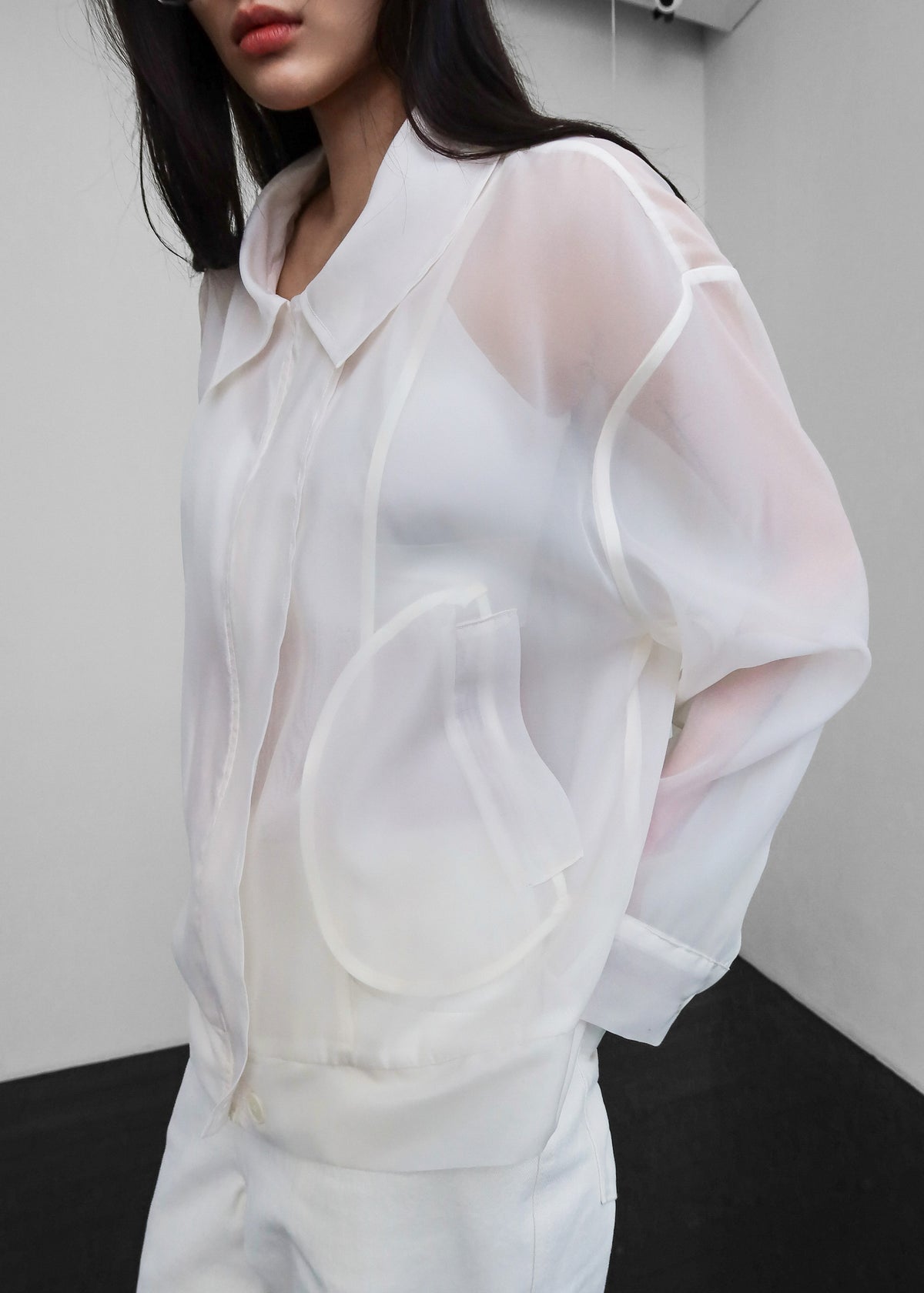 Soller Sheer Jacket - Ivory - 6