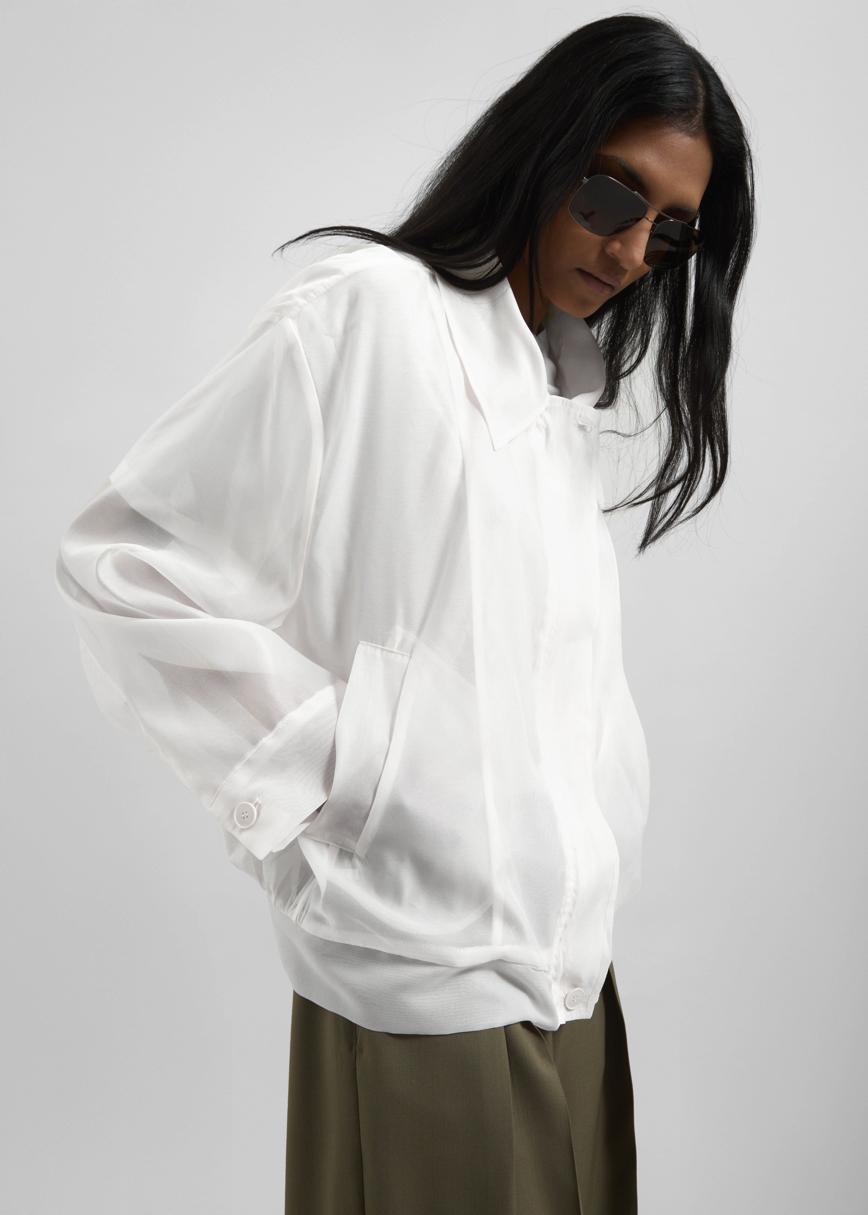 Soller Sheer Jacket - Ivory - 10