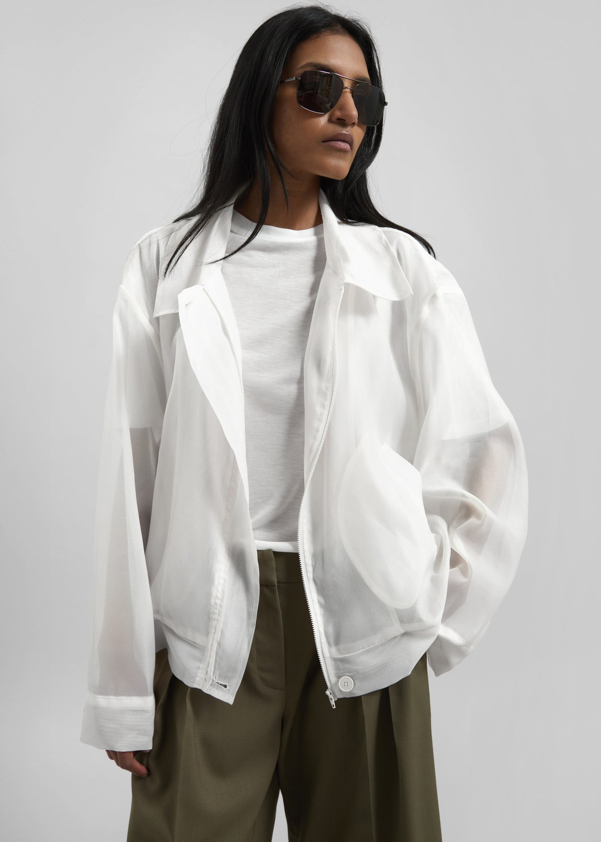 Soller Sheer Jacket - Ivory - 5