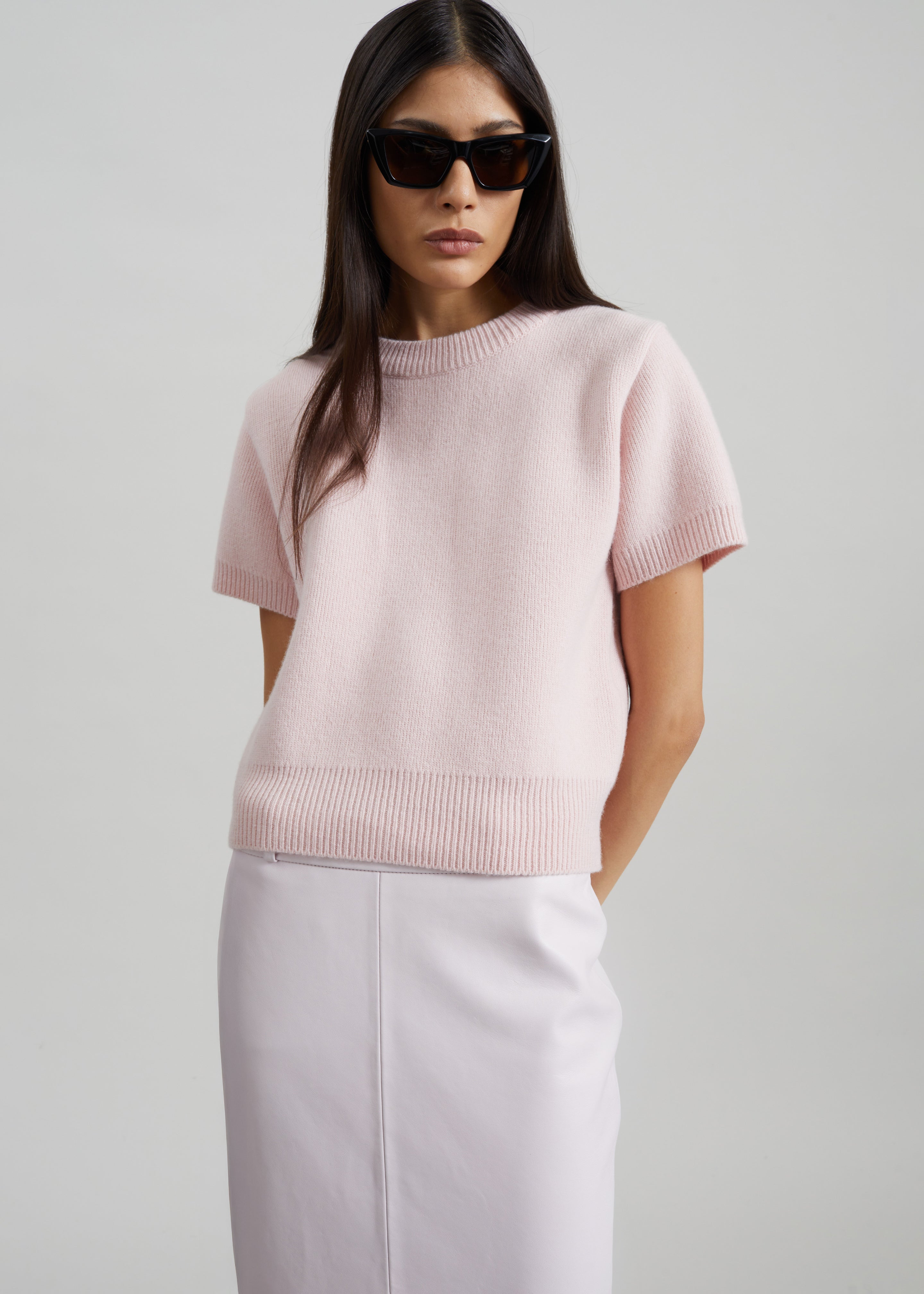 Sona Wool Knit Top - Pink – The Frankie Shop