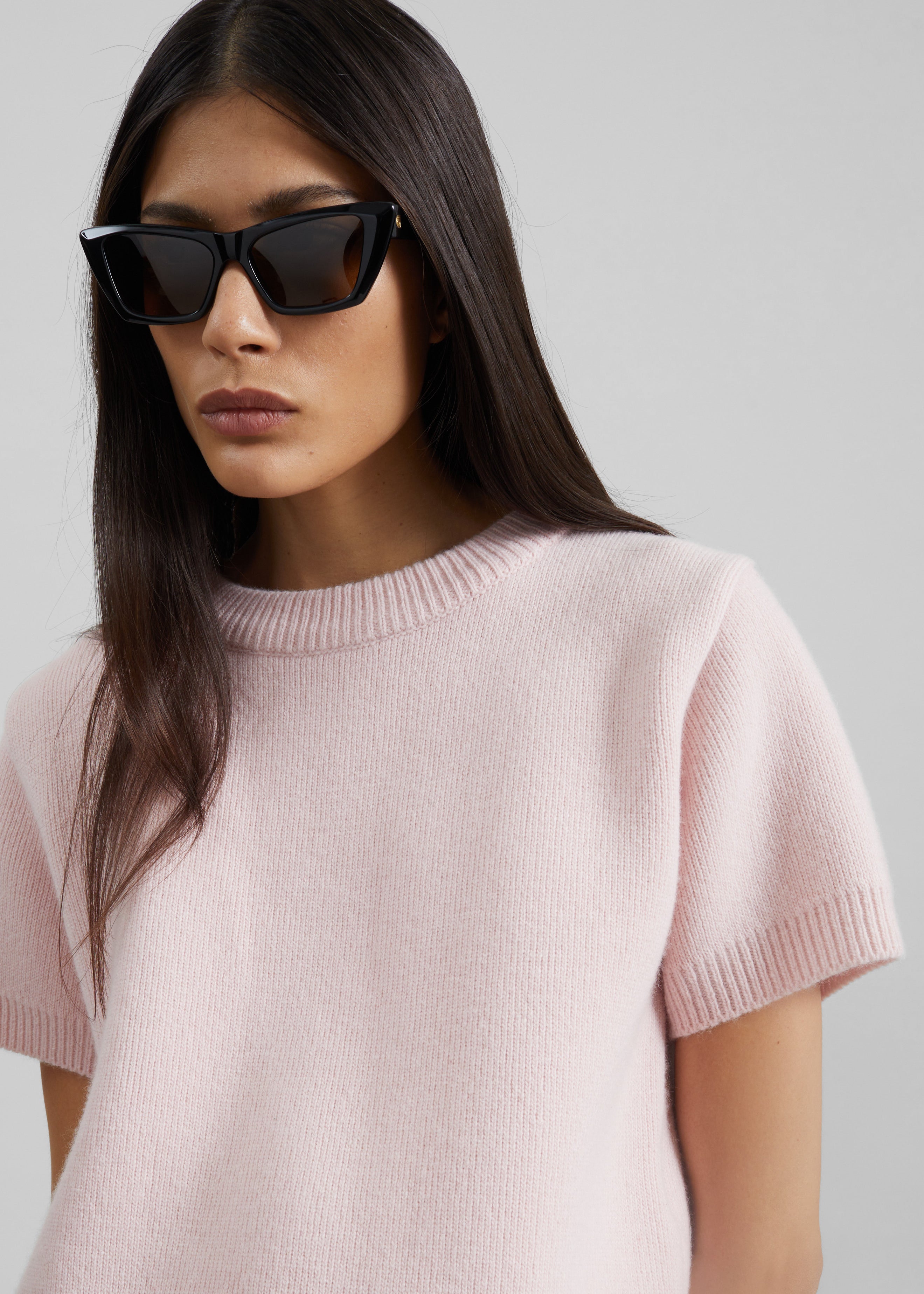 Sona Wool Knit Top - Pink - 2