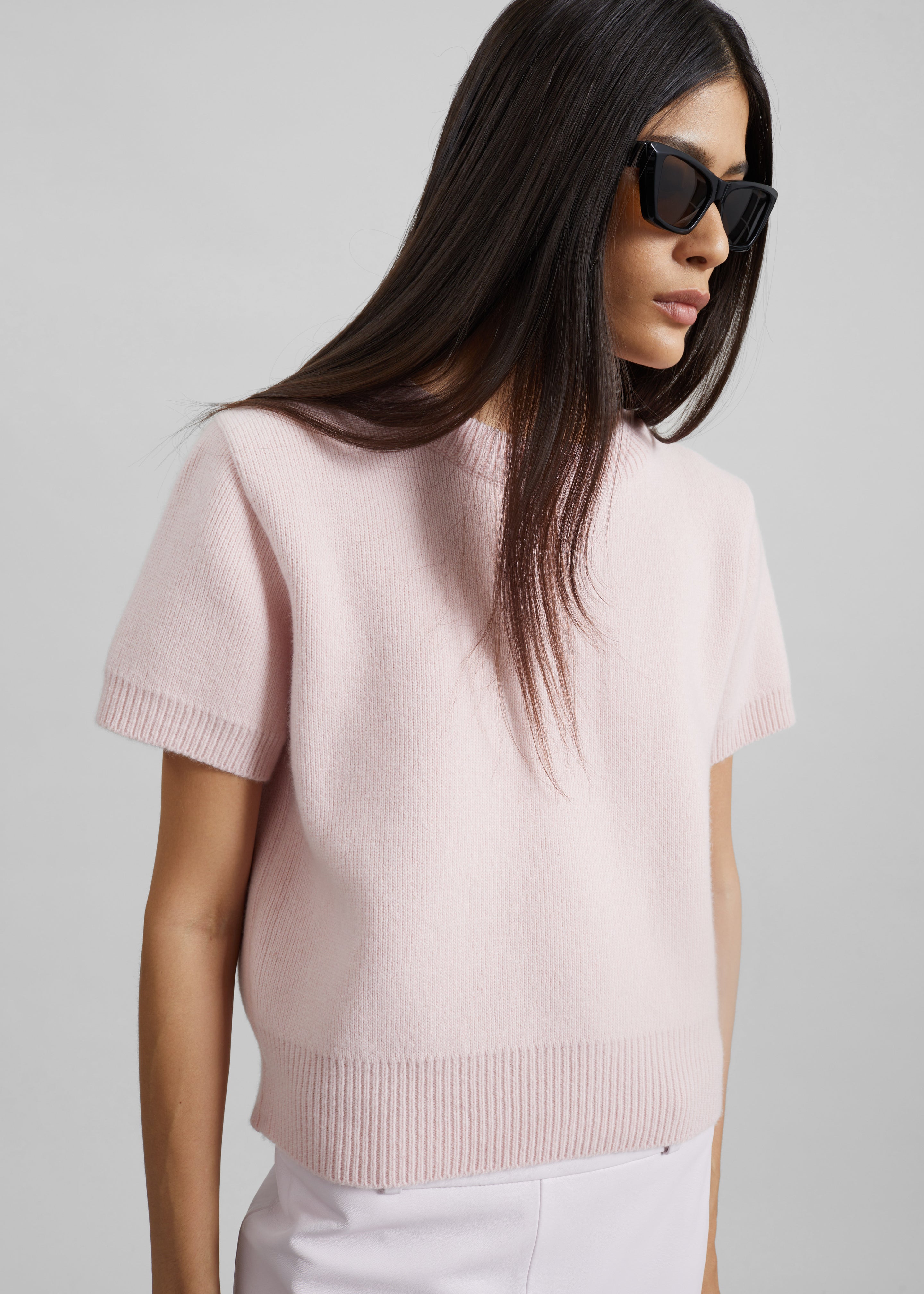 Sona Wool Knit Top - Pink - 1