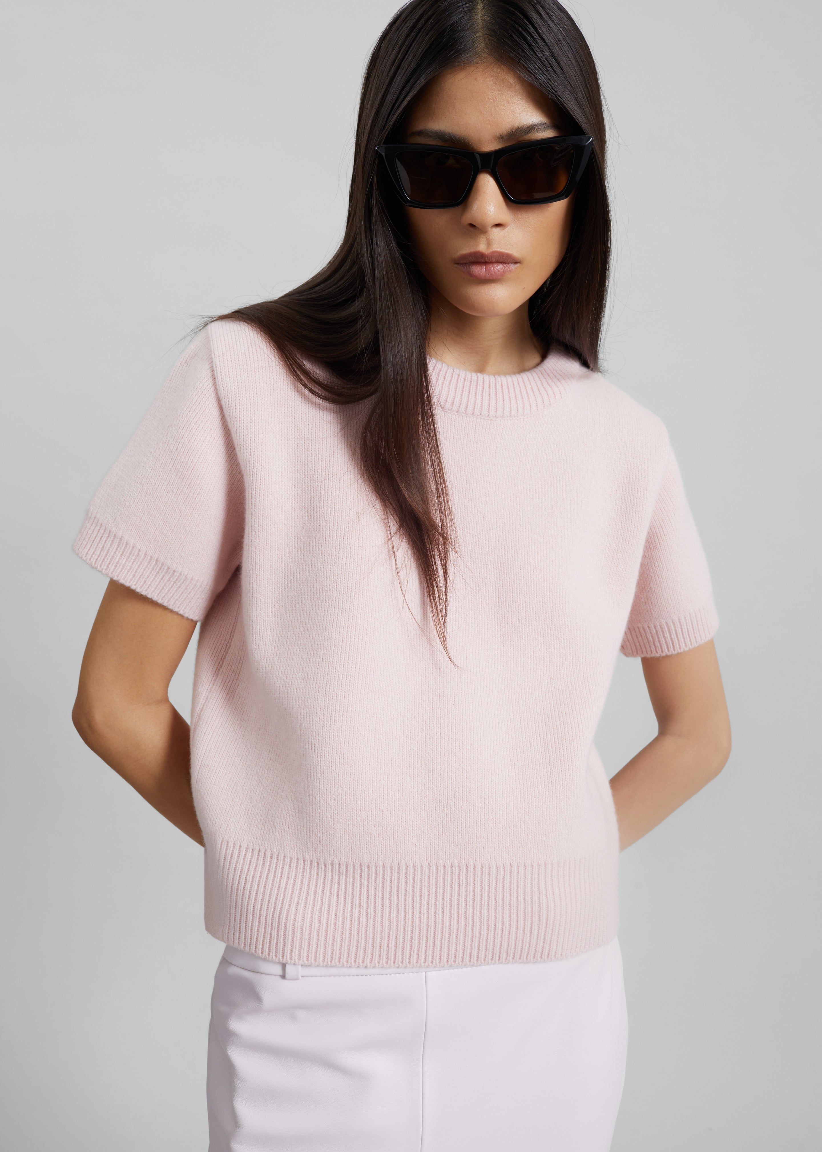 Sona Wool Knit Top - Pink – The Frankie Shop