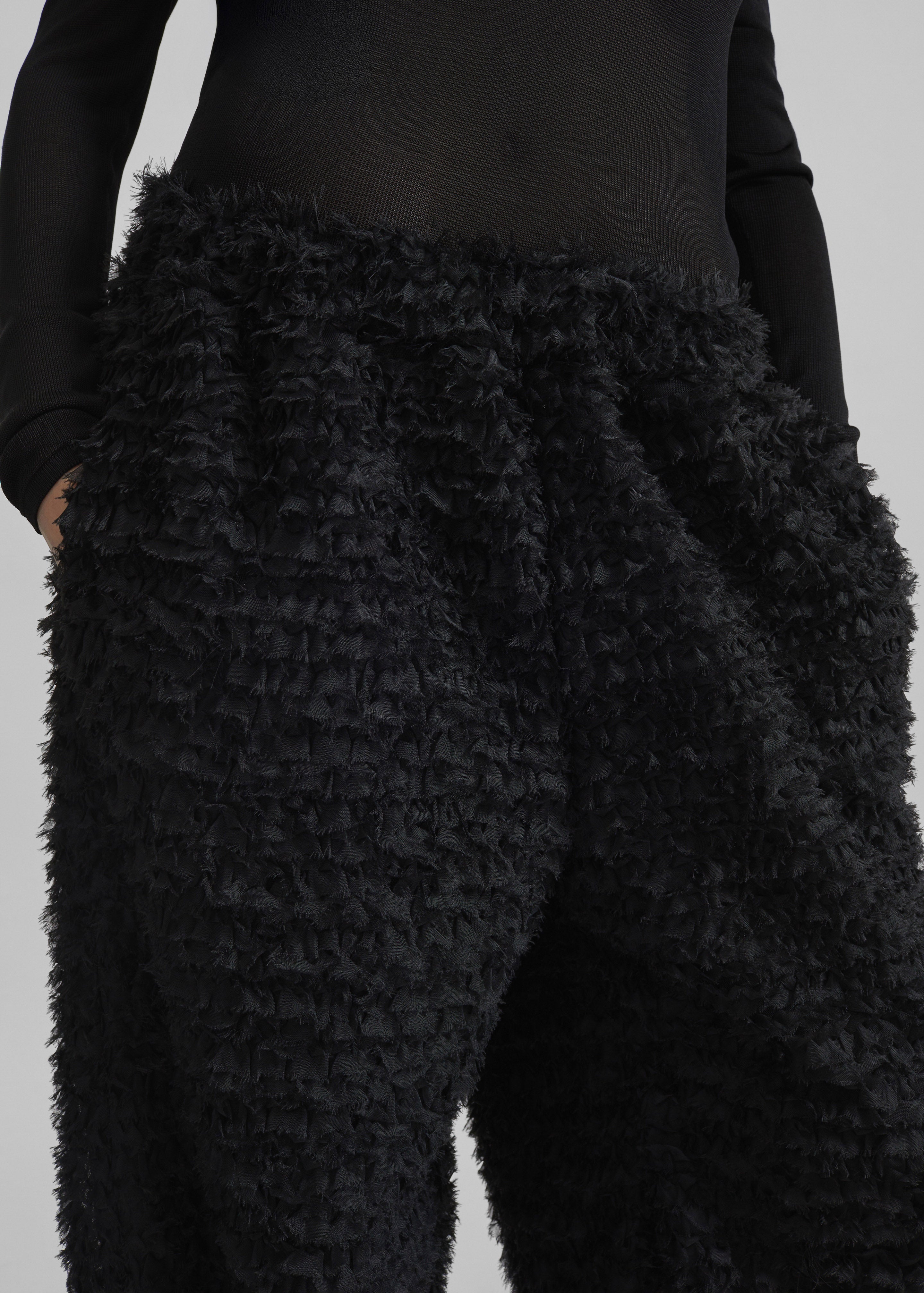 Sonny Ruffled Pants - Black - 3