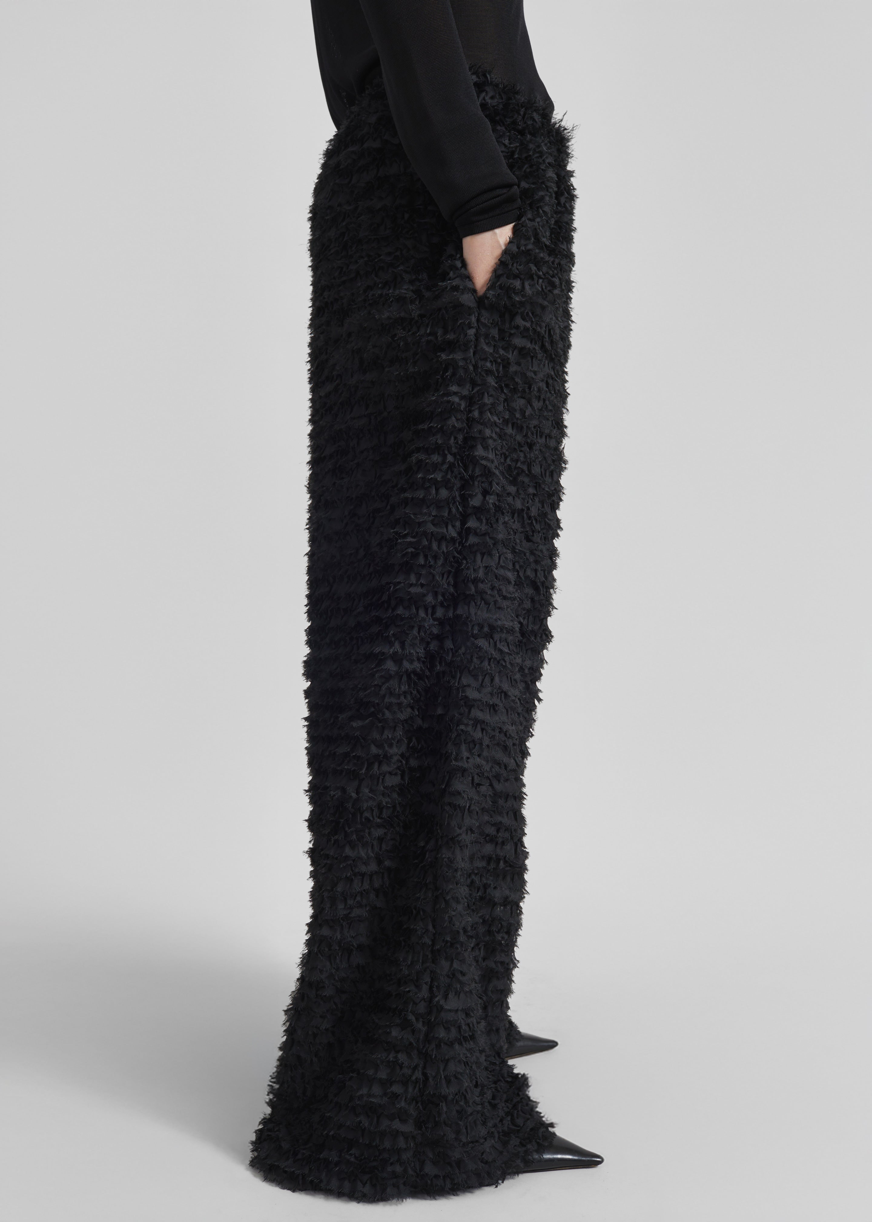 Sonny Ruffled Pants - Black - 7