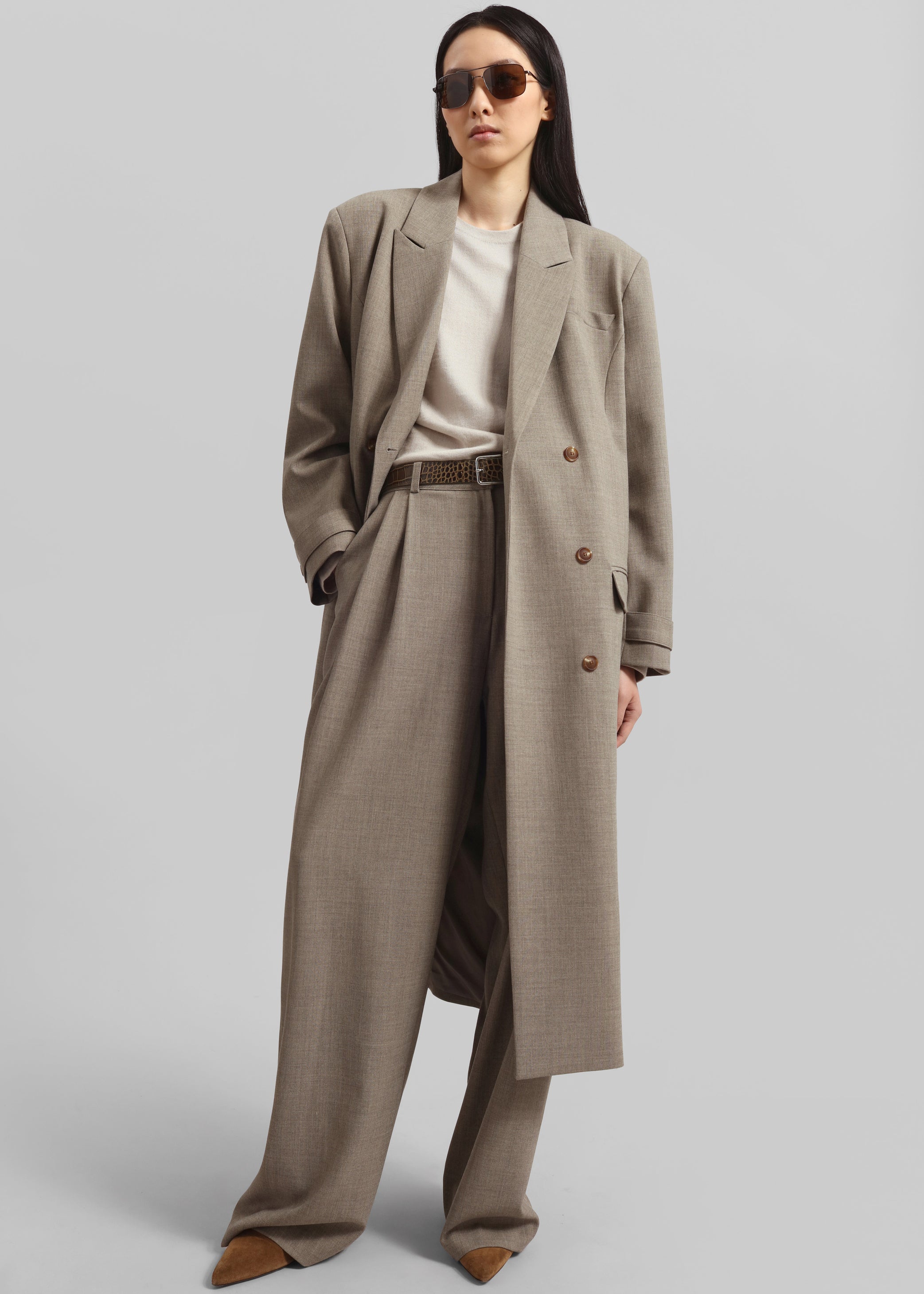 Shop the look image for Sonoma Long Coat - Taupe