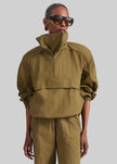 Sora Funnel Neck Anorak - Pale Olive