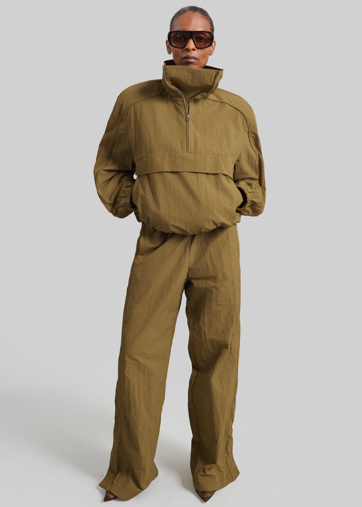 Sora Track Pants - Pale Olive