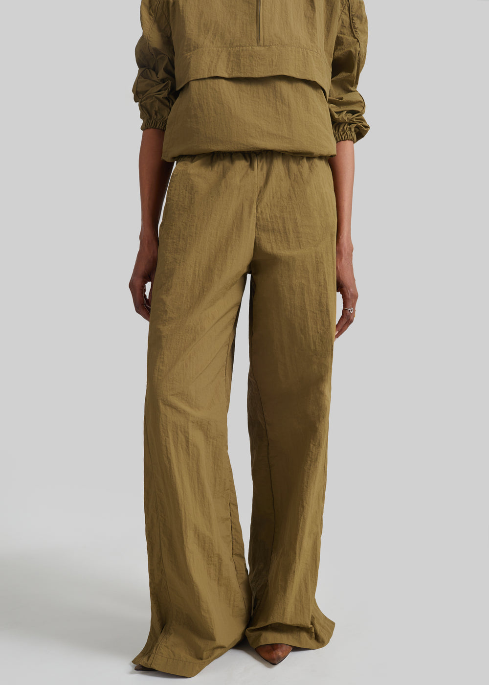 Sora Track Pants - Pale Olive - 1