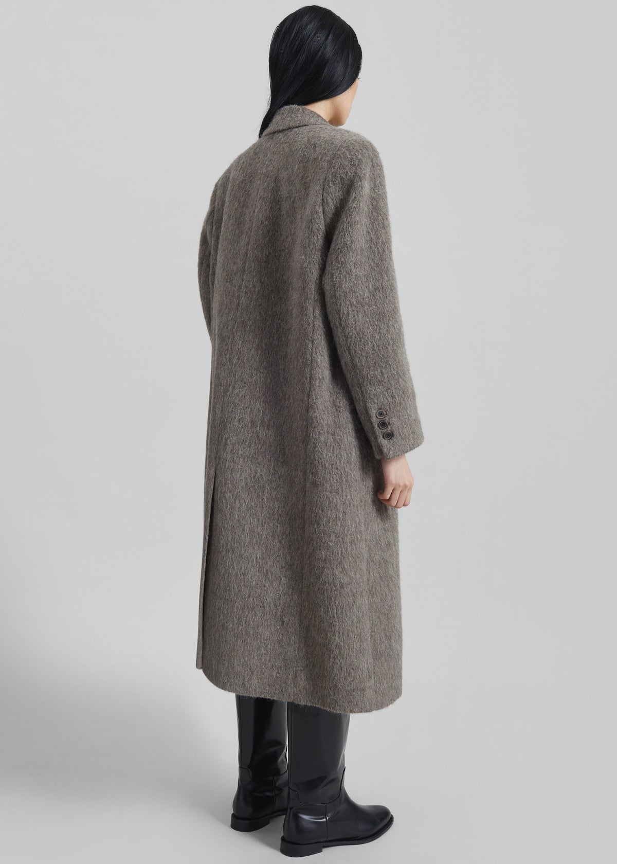 Sormark Brushed Wool Coat - Taupe - 8