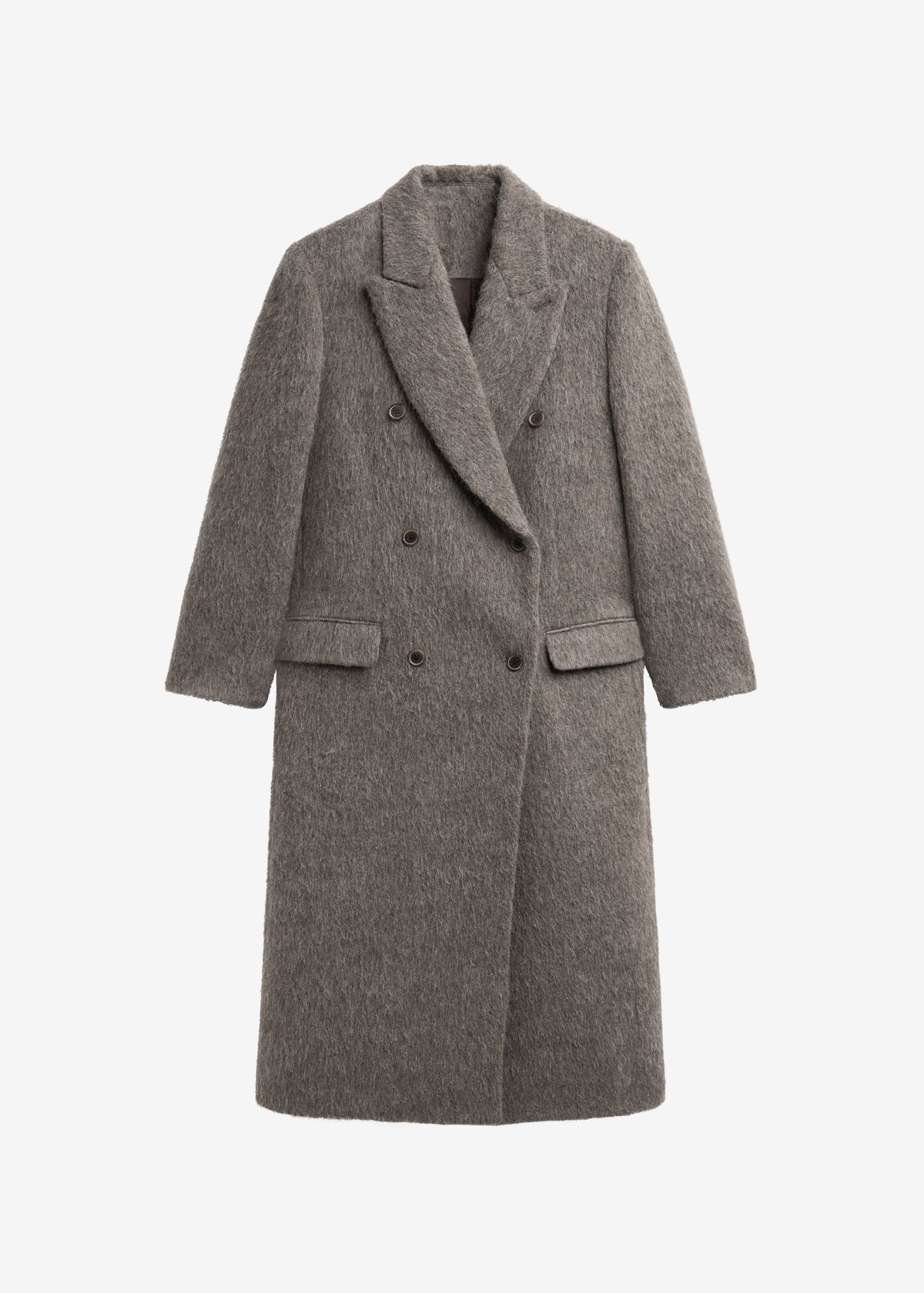 Sormark Brushed Wool Coat - Taupe - 10