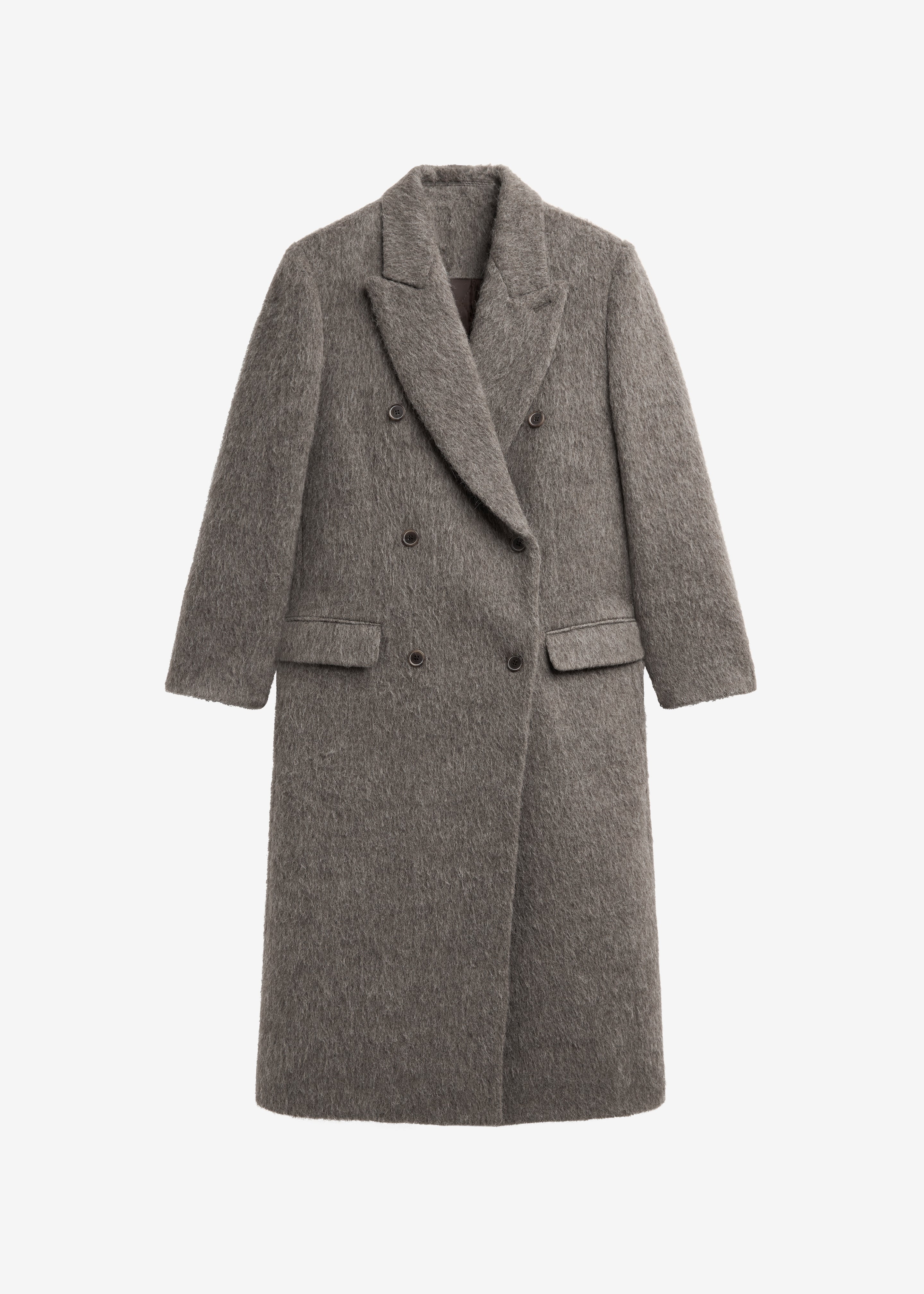 Sormark Brushed Wool Coat - Taupe - 10