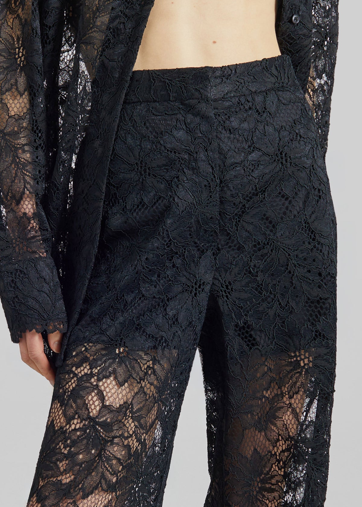 Sportmax Afoso Lace Trousers - Black - 3