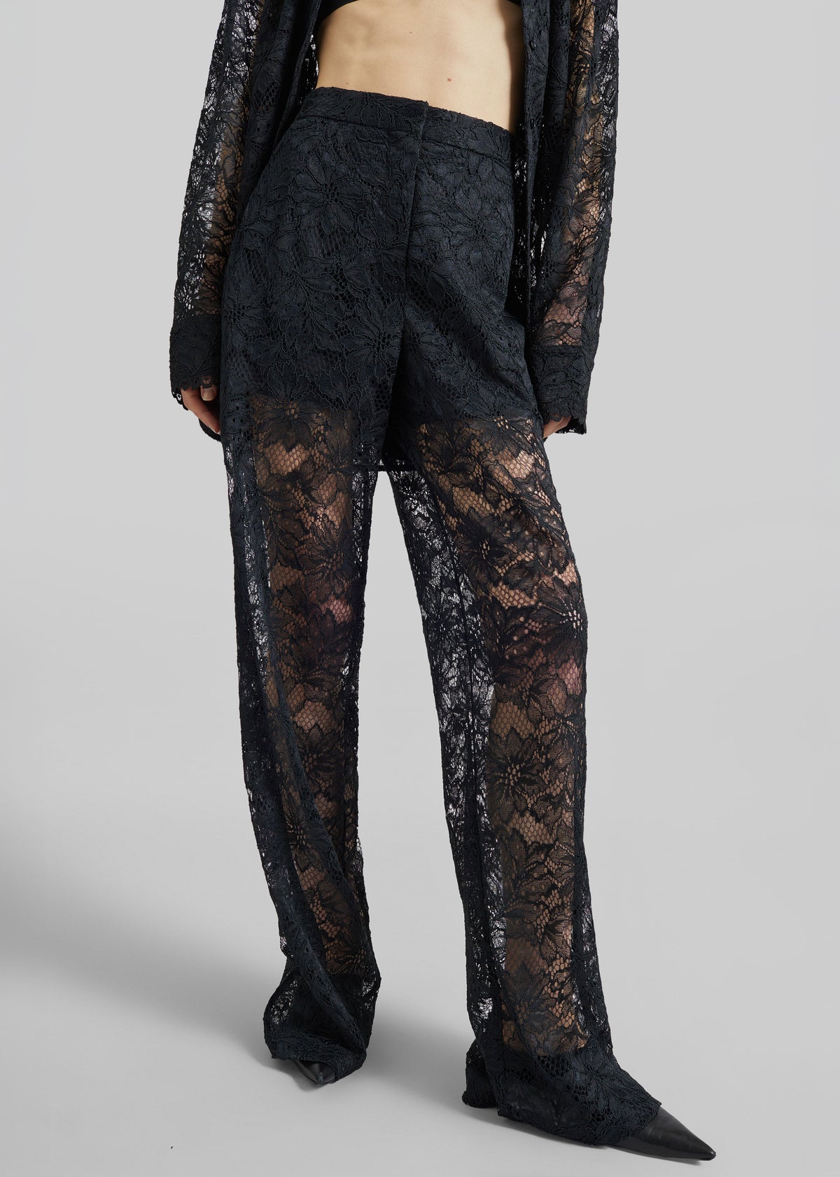 Sportmax Afoso Lace Trousers - Black - 1